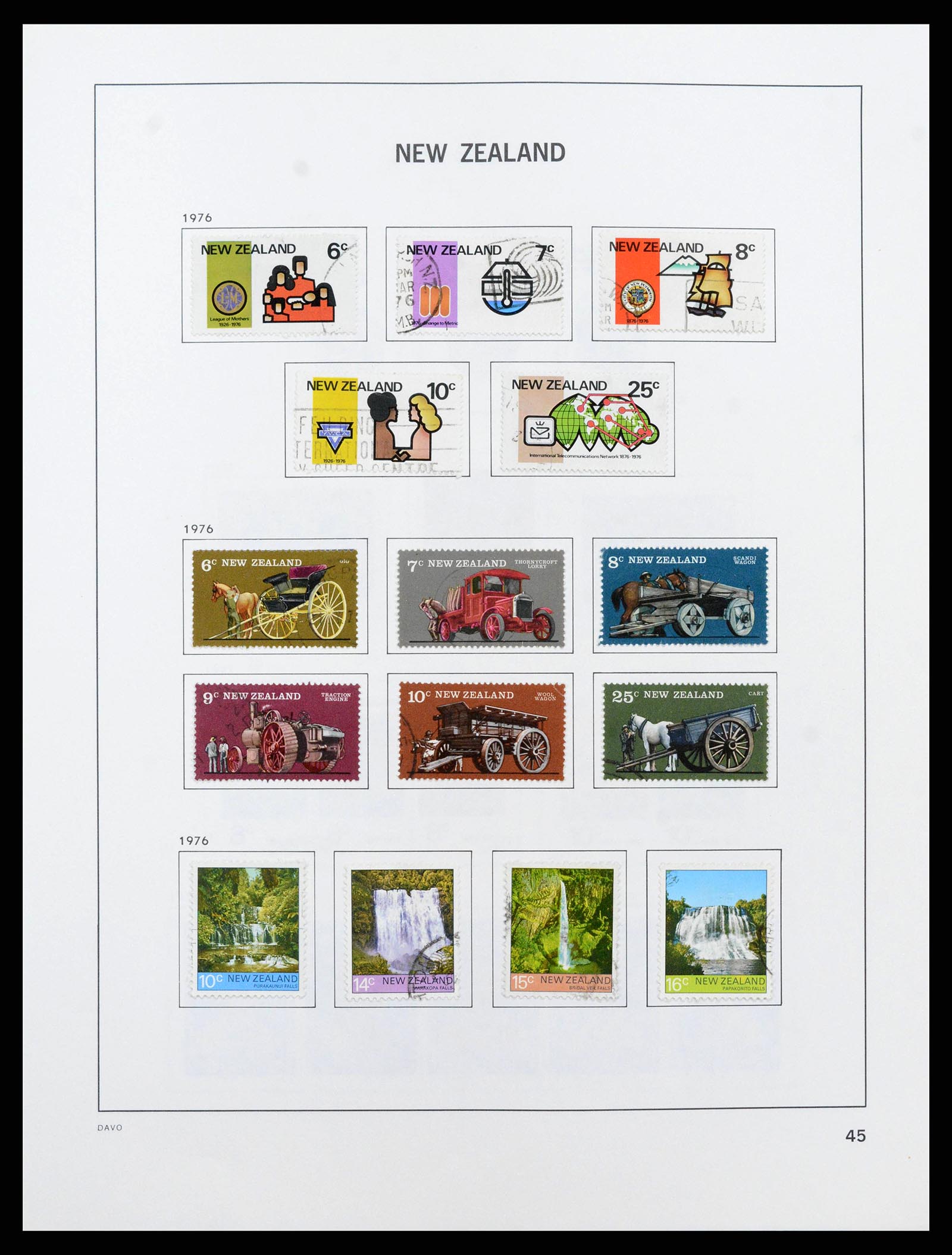 38741 0046 - Postzegelverzameling 38741 Nieuw Zeeland 1855-1990.
