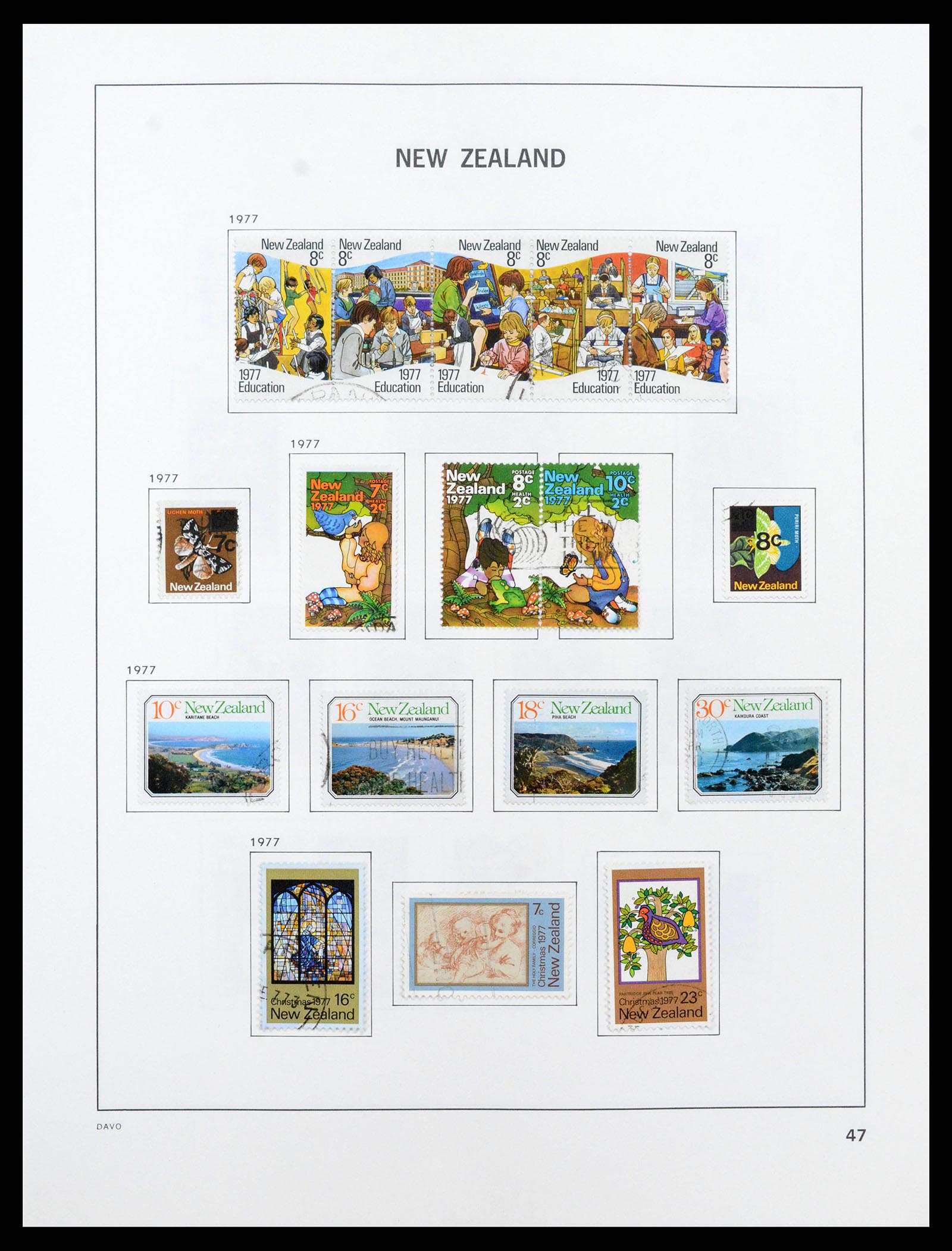 38741 0048 - Postzegelverzameling 38741 Nieuw Zeeland 1855-1990.