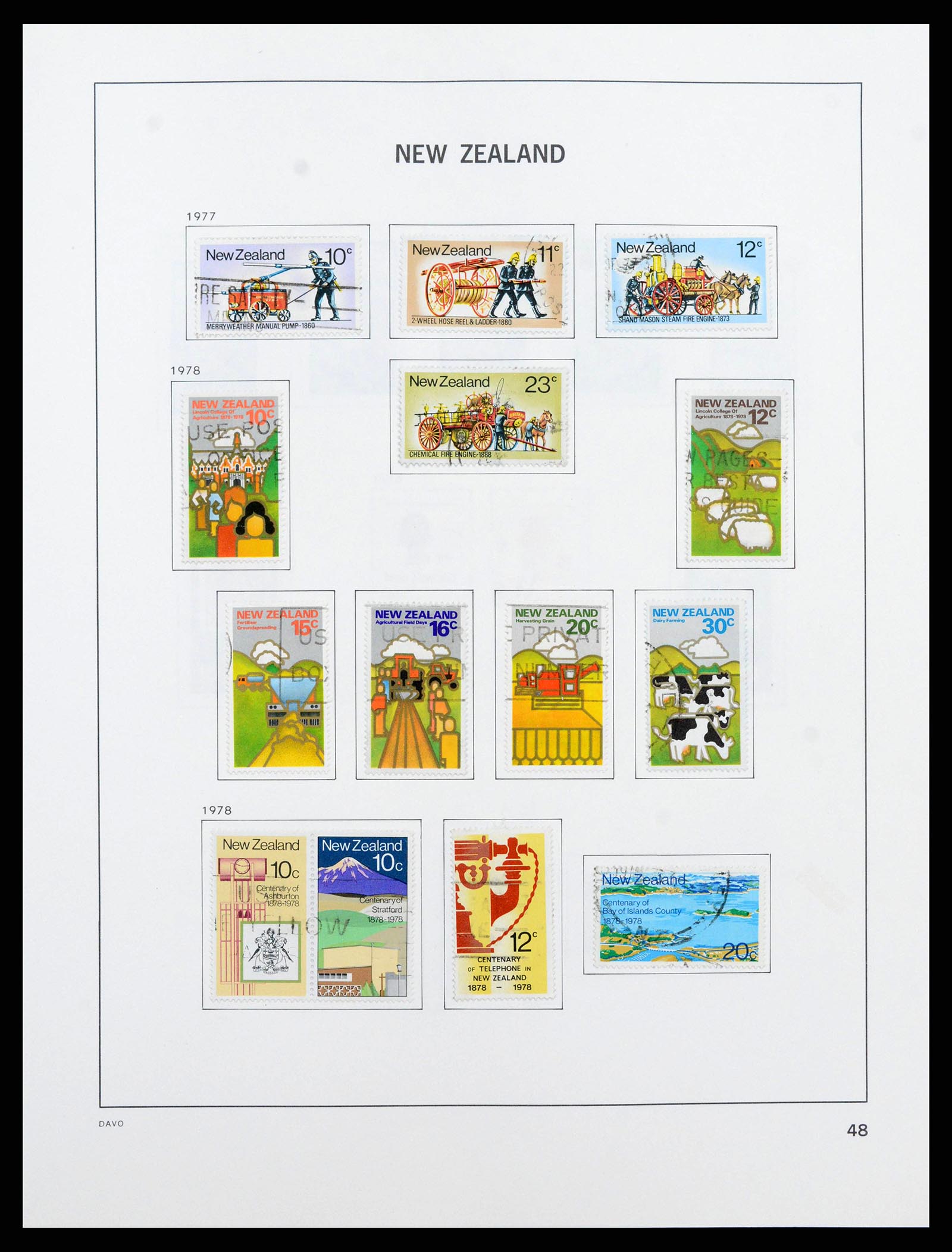 38741 0049 - Postzegelverzameling 38741 Nieuw Zeeland 1855-1990.