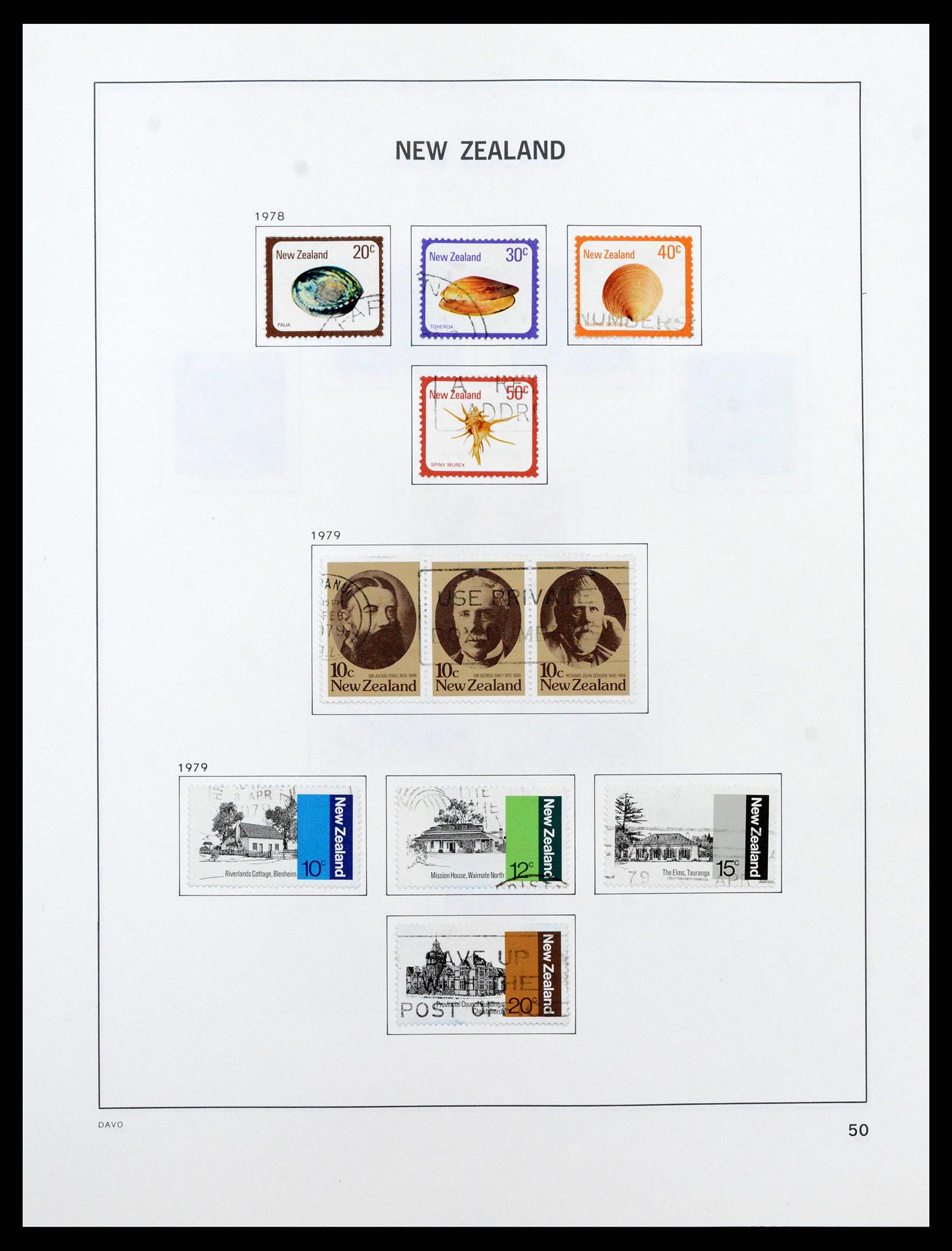 38741 0051 - Postzegelverzameling 38741 Nieuw Zeeland 1855-1990.