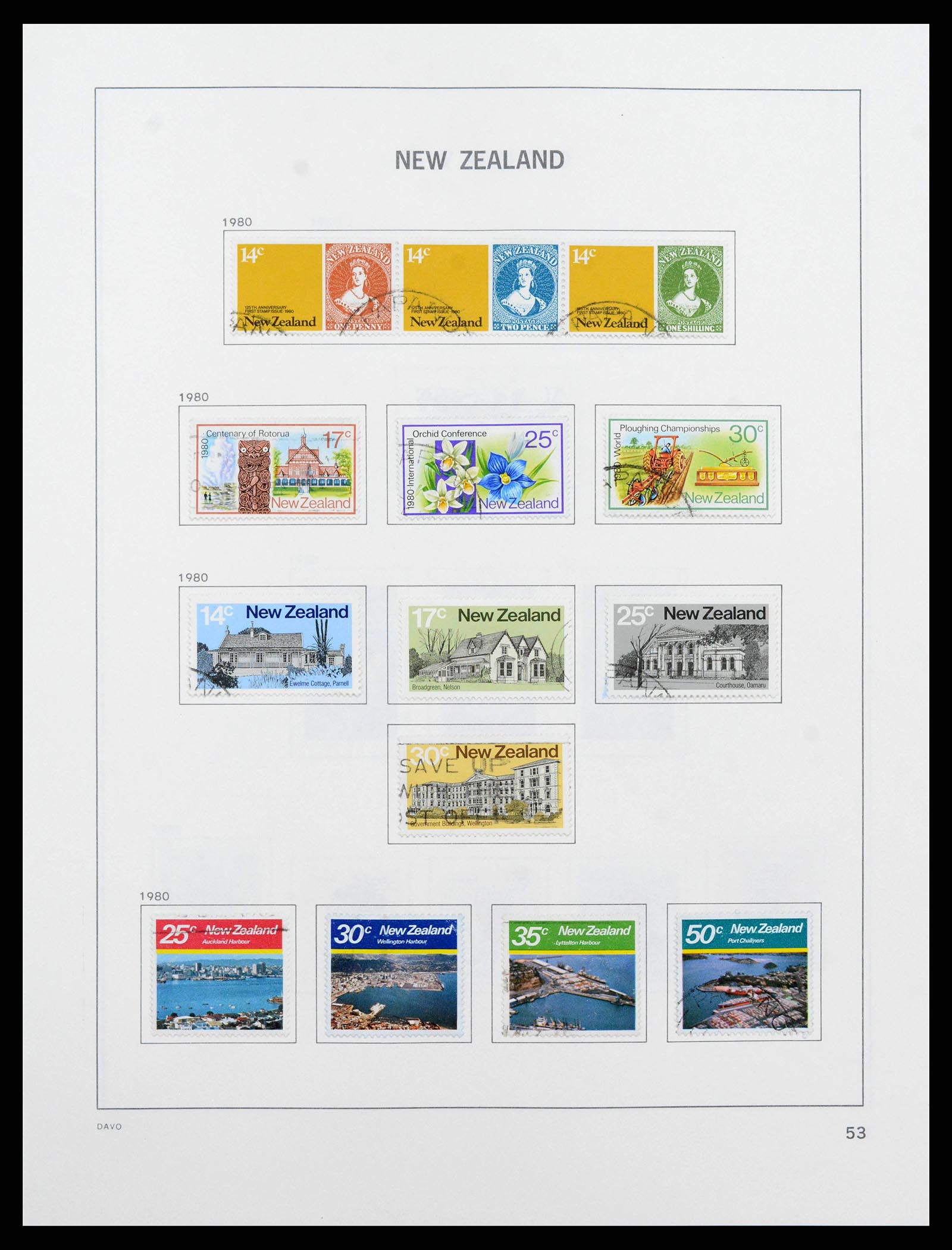 38741 0054 - Stamp collection 38741 New Zealand 1855-1990.