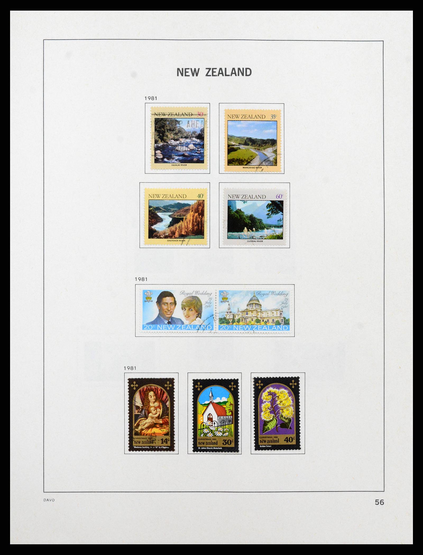 38741 0057 - Postzegelverzameling 38741 Nieuw Zeeland 1855-1990.