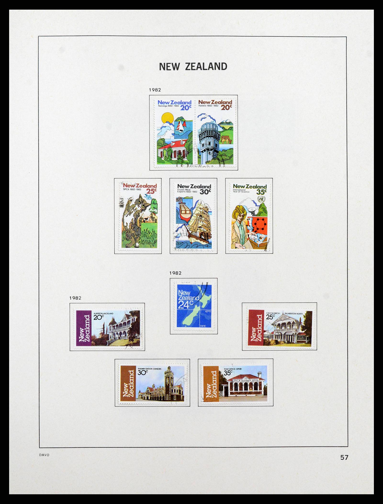 38741 0058 - Postzegelverzameling 38741 Nieuw Zeeland 1855-1990.