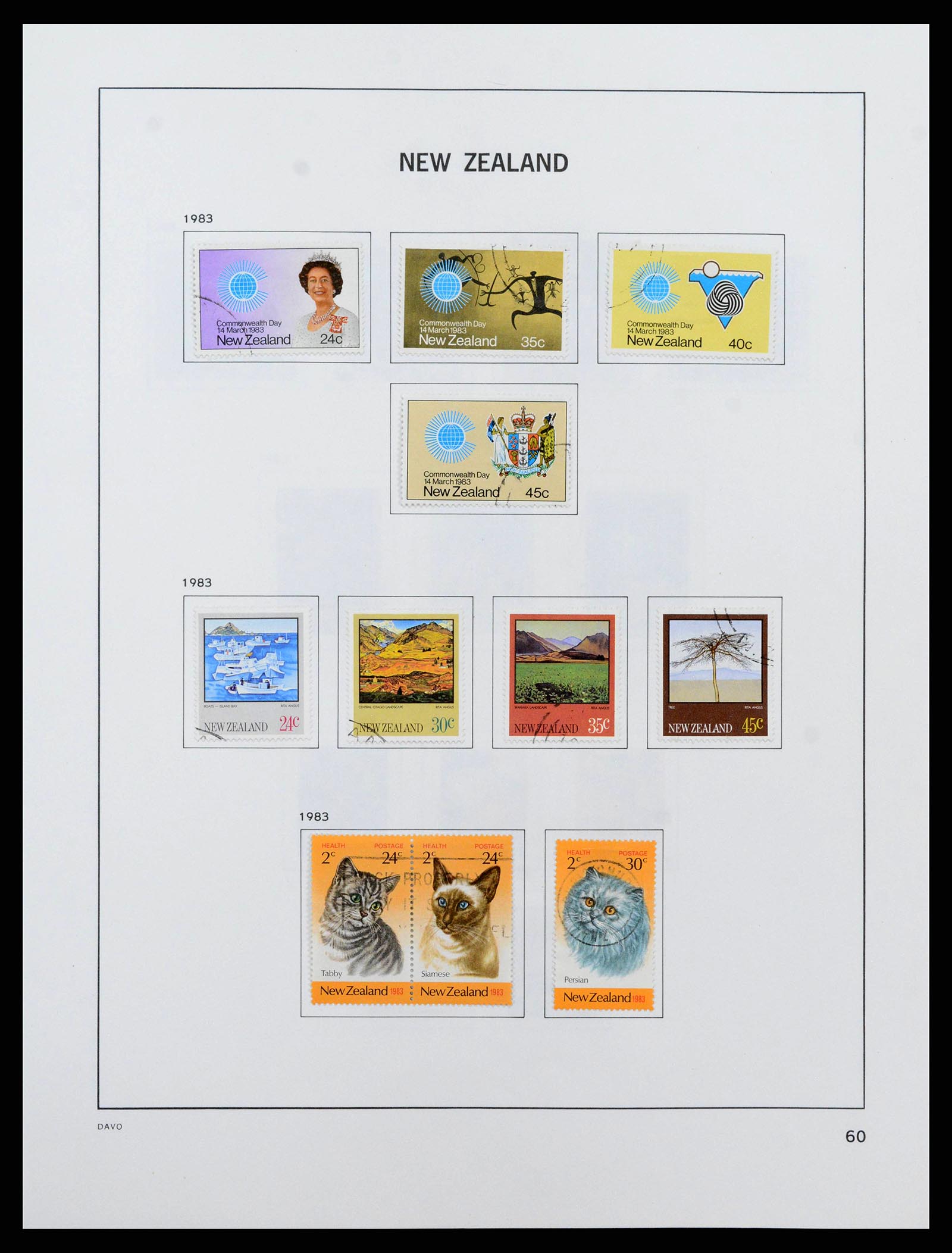 38741 0061 - Stamp collection 38741 New Zealand 1855-1990.