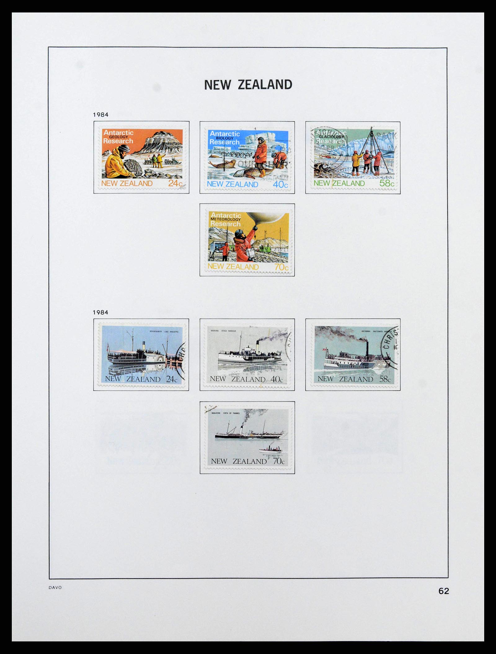38741 0063 - Stamp collection 38741 New Zealand 1855-1990.