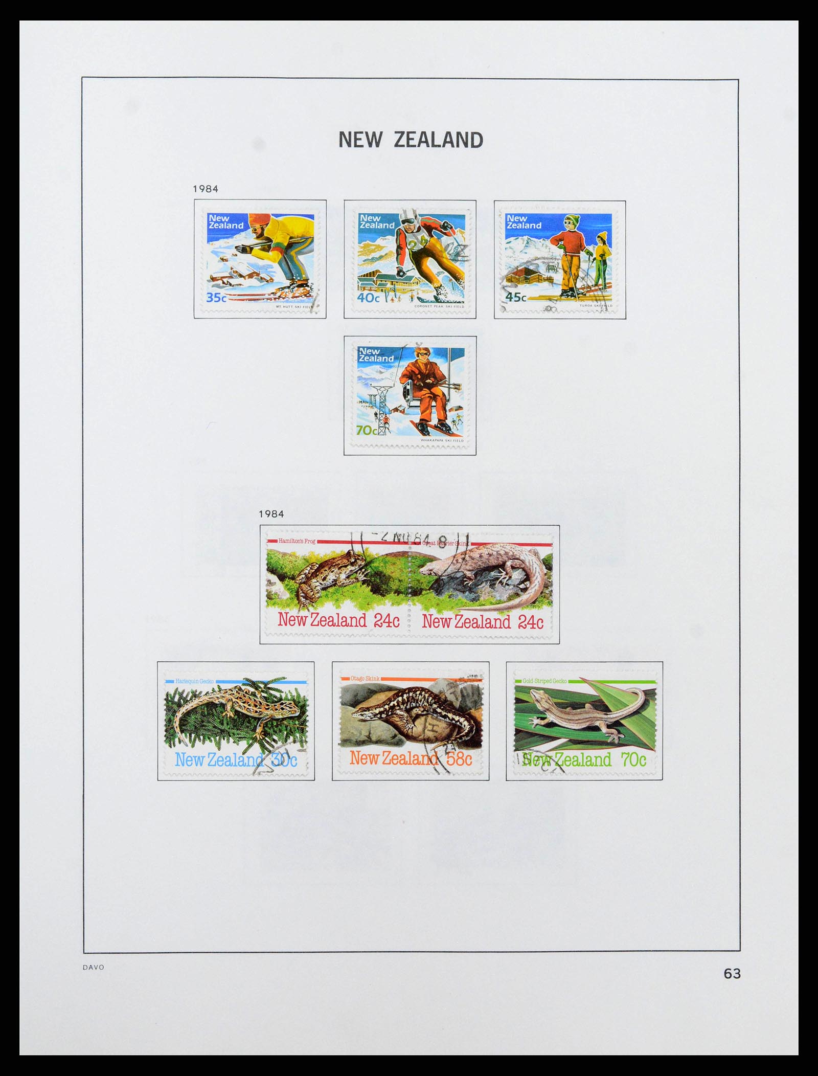 38741 0064 - Stamp collection 38741 New Zealand 1855-1990.