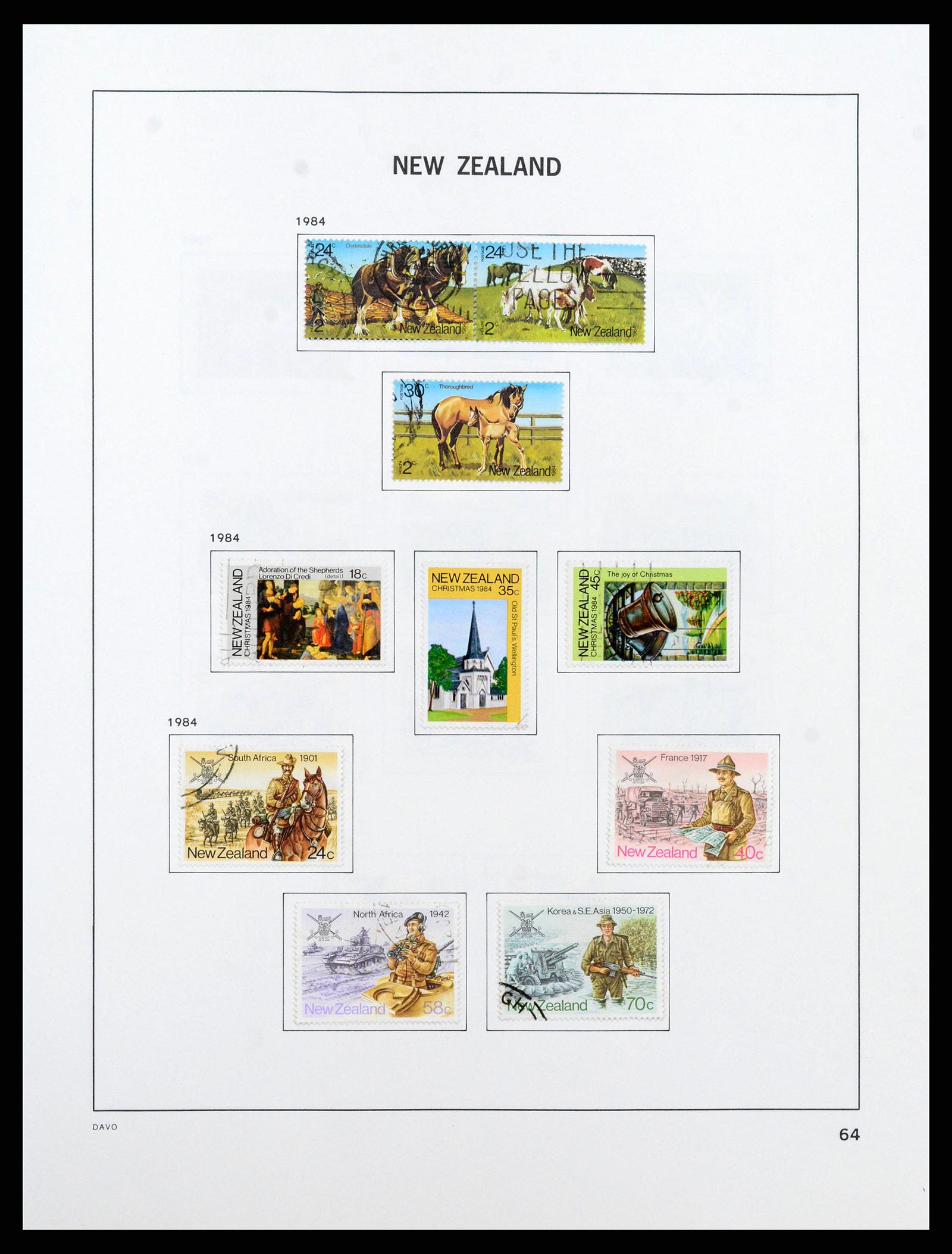 38741 0065 - Stamp collection 38741 New Zealand 1855-1990.