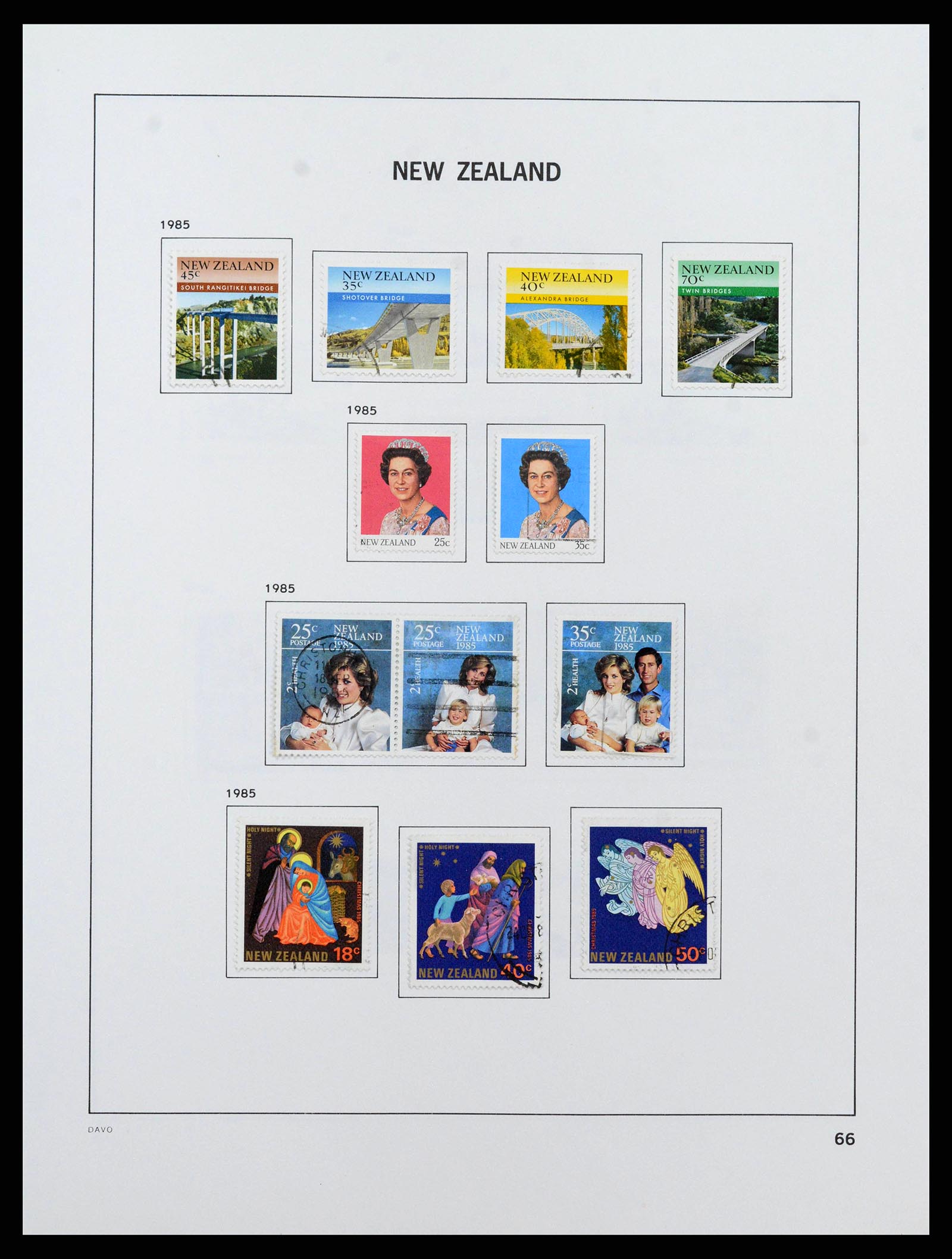38741 0067 - Stamp collection 38741 New Zealand 1855-1990.
