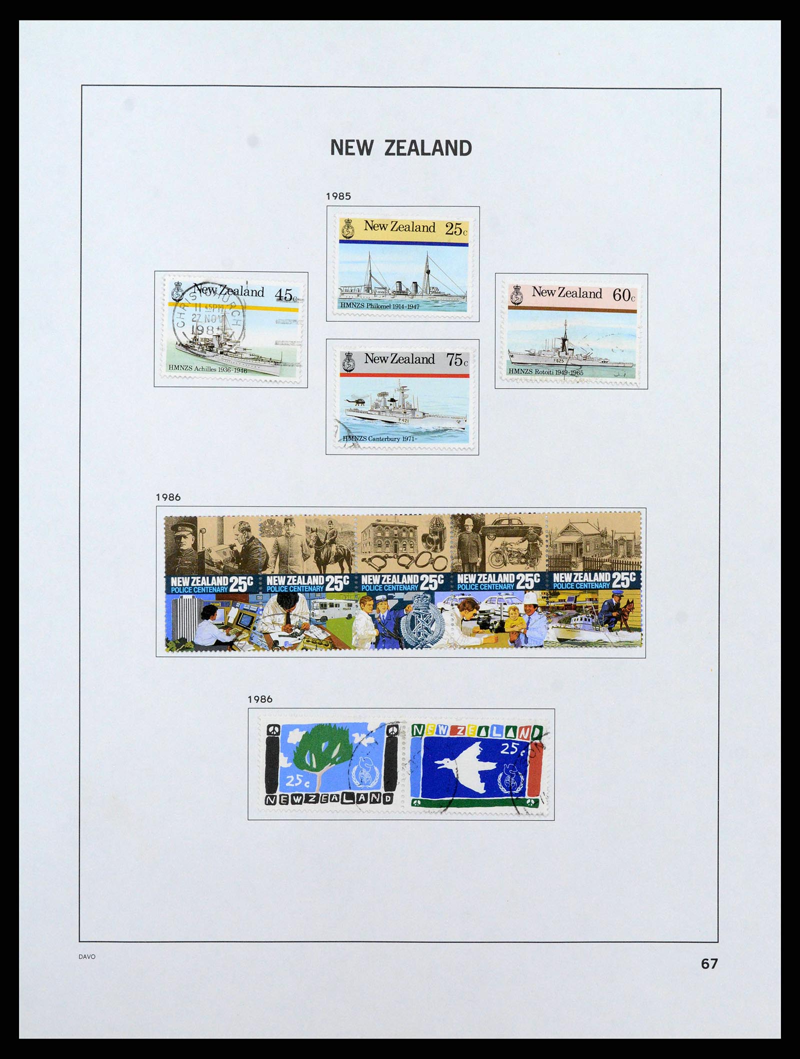 38741 0068 - Stamp collection 38741 New Zealand 1855-1990.