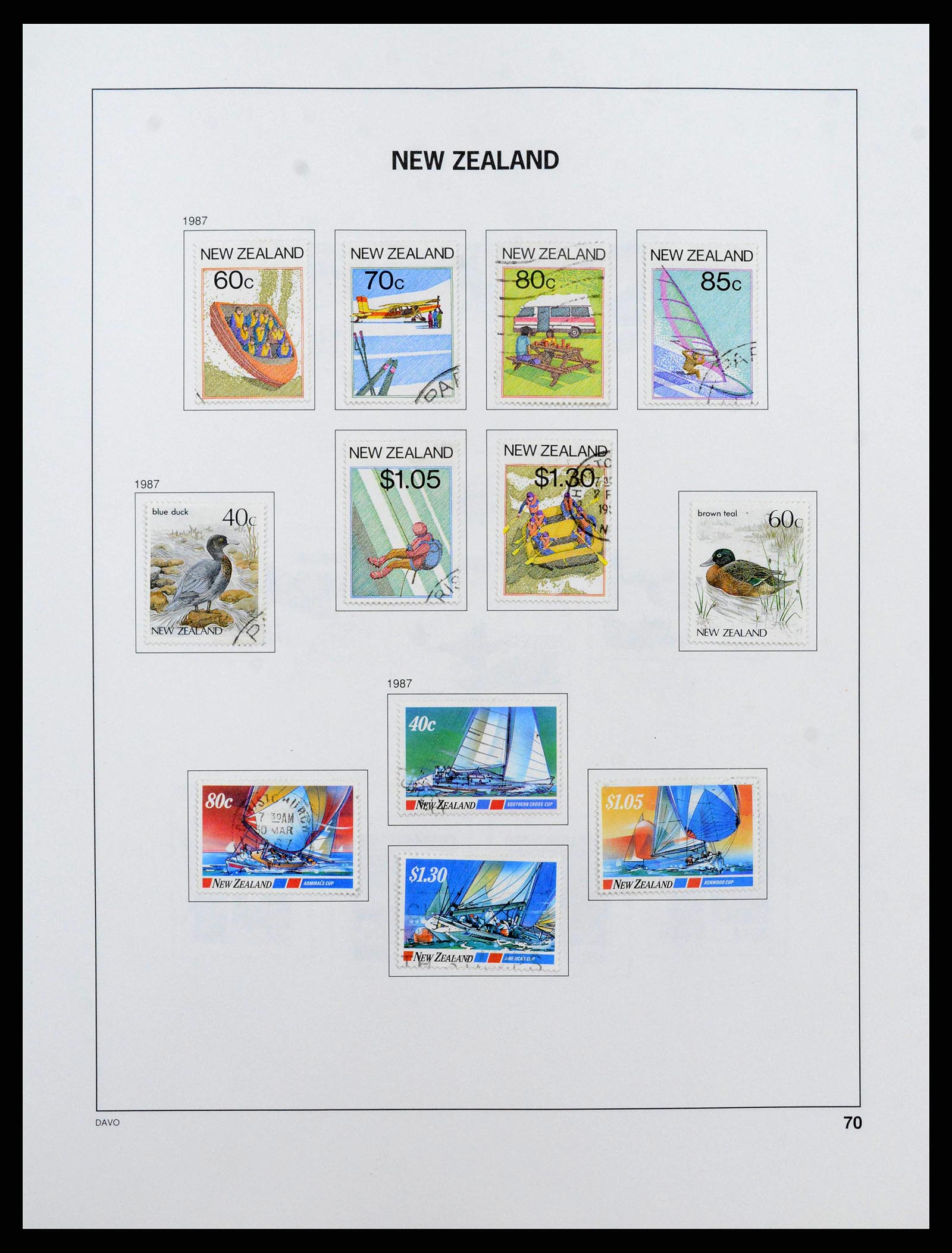 38741 0071 - Stamp collection 38741 New Zealand 1855-1990.