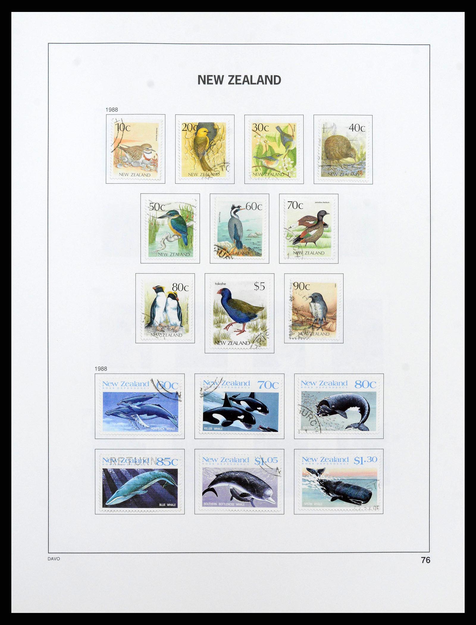38741 0077 - Stamp collection 38741 New Zealand 1855-1990.