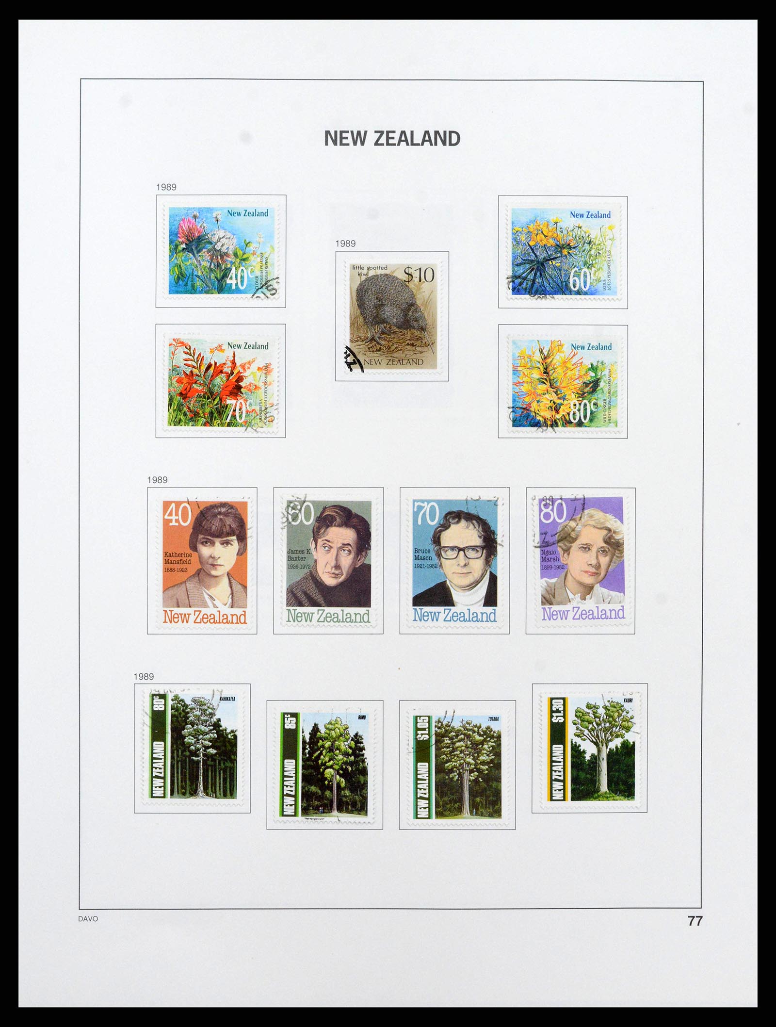 38741 0078 - Stamp collection 38741 New Zealand 1855-1990.