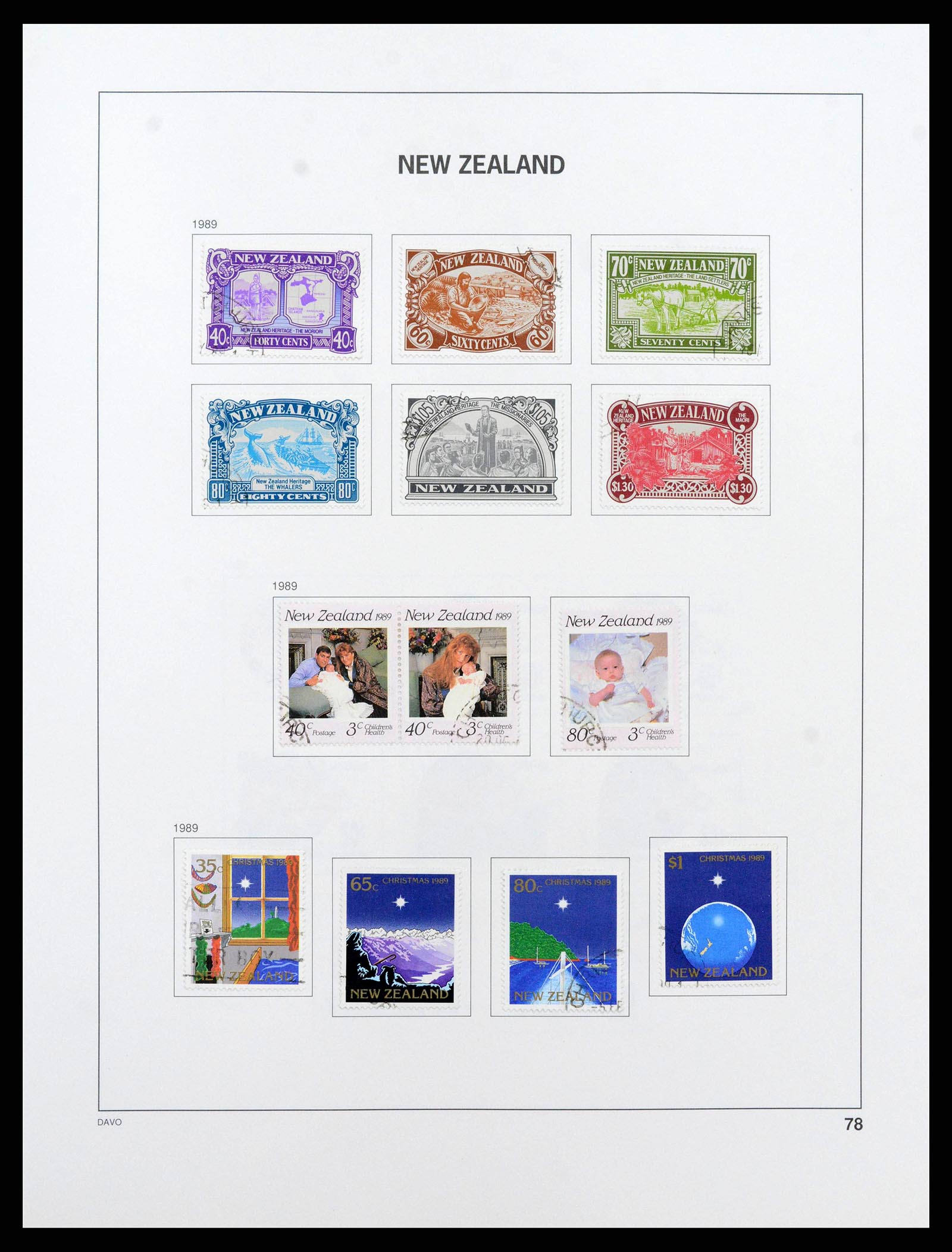 38741 0079 - Stamp collection 38741 New Zealand 1855-1990.