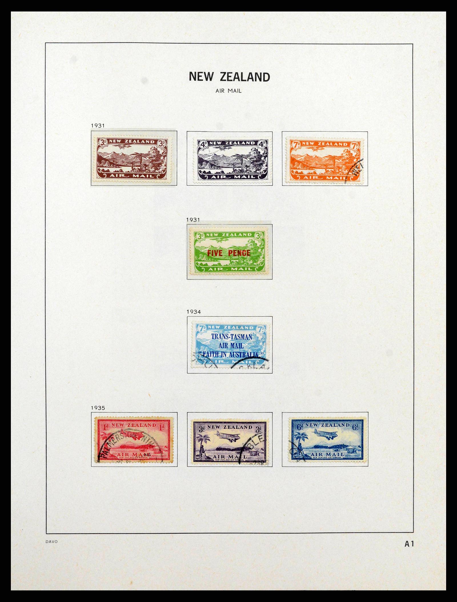 38741 0084 - Stamp collection 38741 New Zealand 1855-1990.
