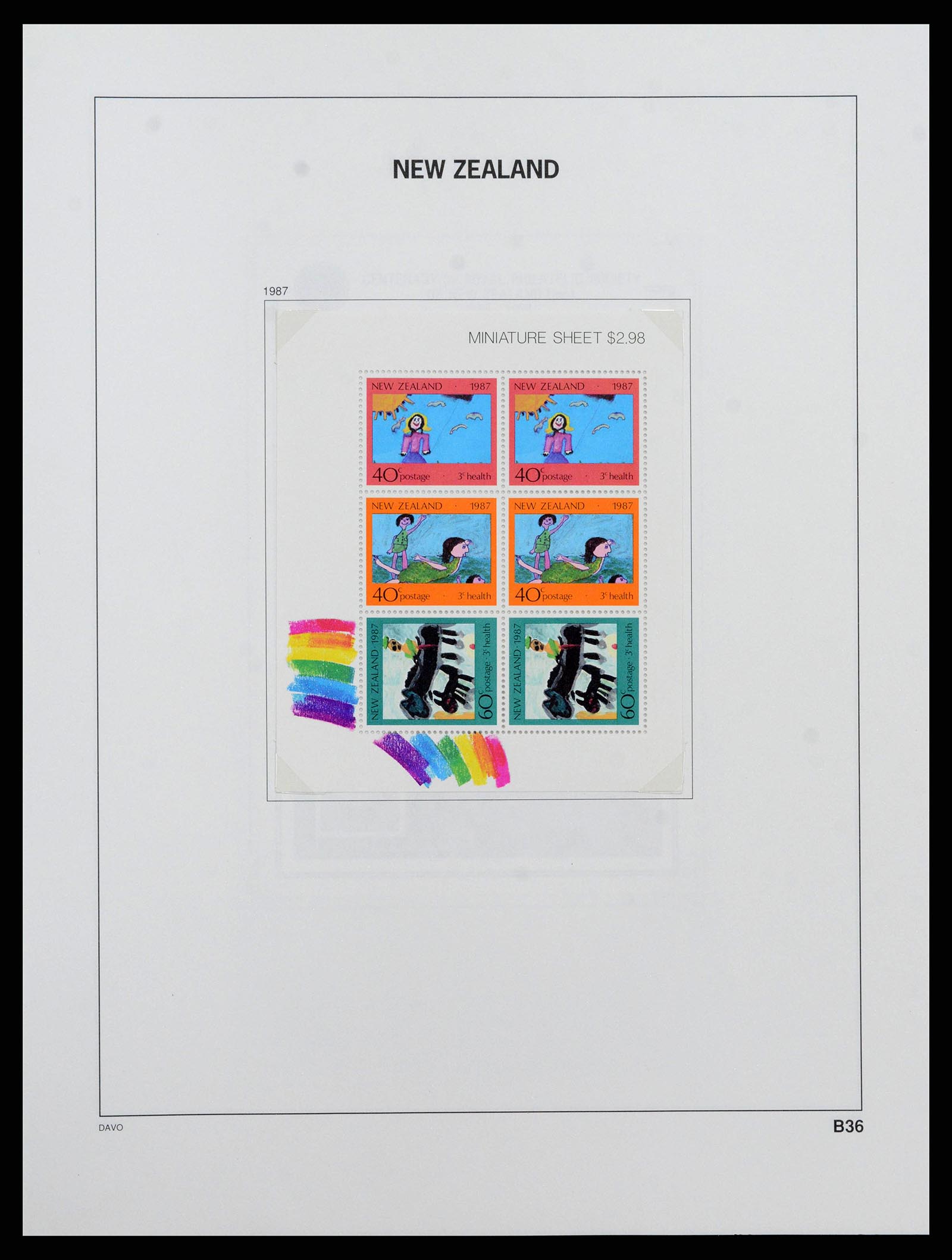 38741 0121 - Stamp collection 38741 New Zealand 1855-1990.