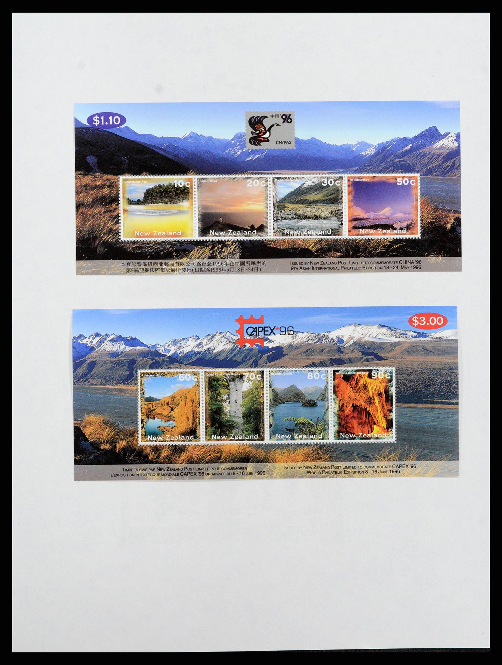 38741 0128 - Stamp collection 38741 New Zealand 1855-1990.