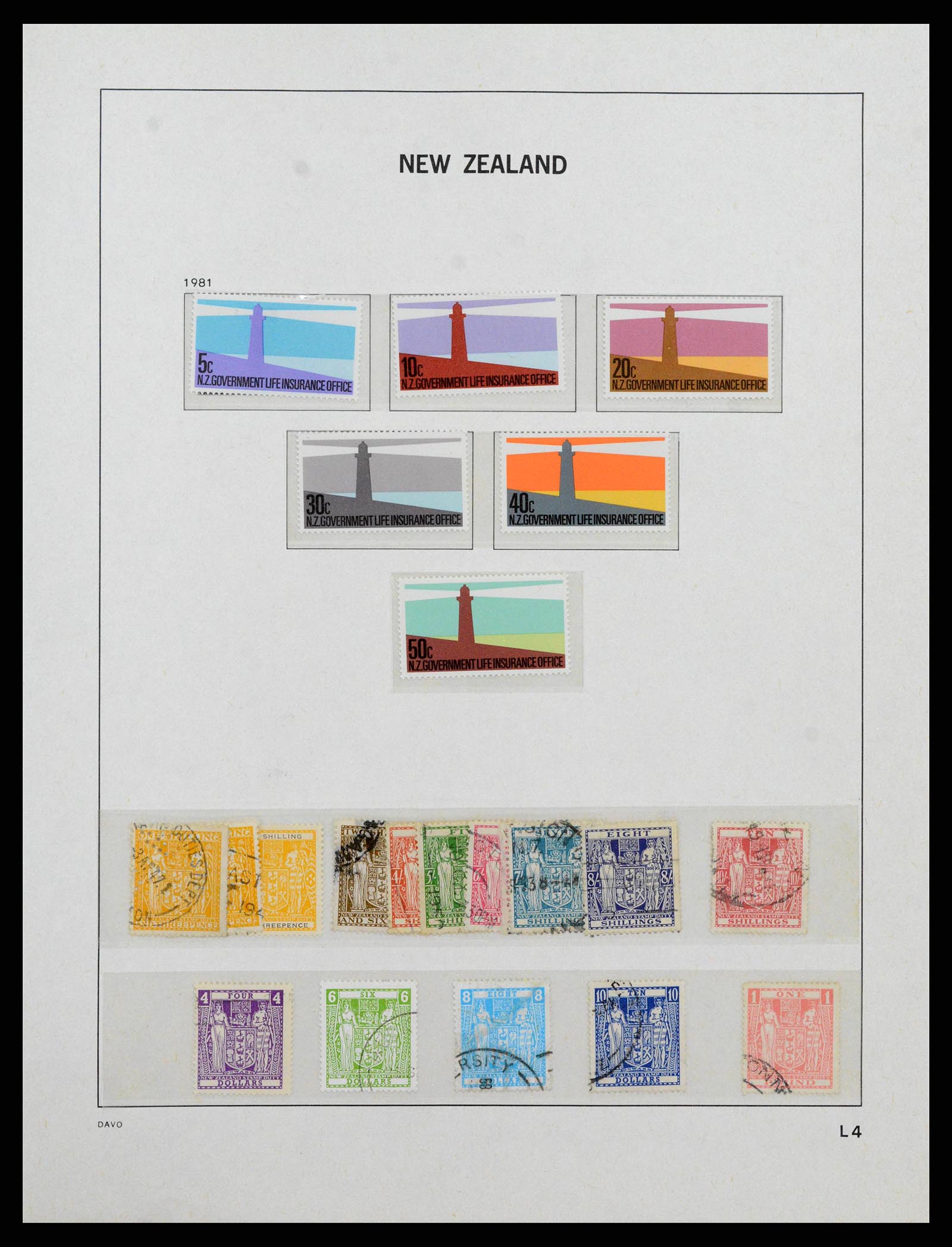 38741 0137 - Stamp collection 38741 New Zealand 1855-1990.