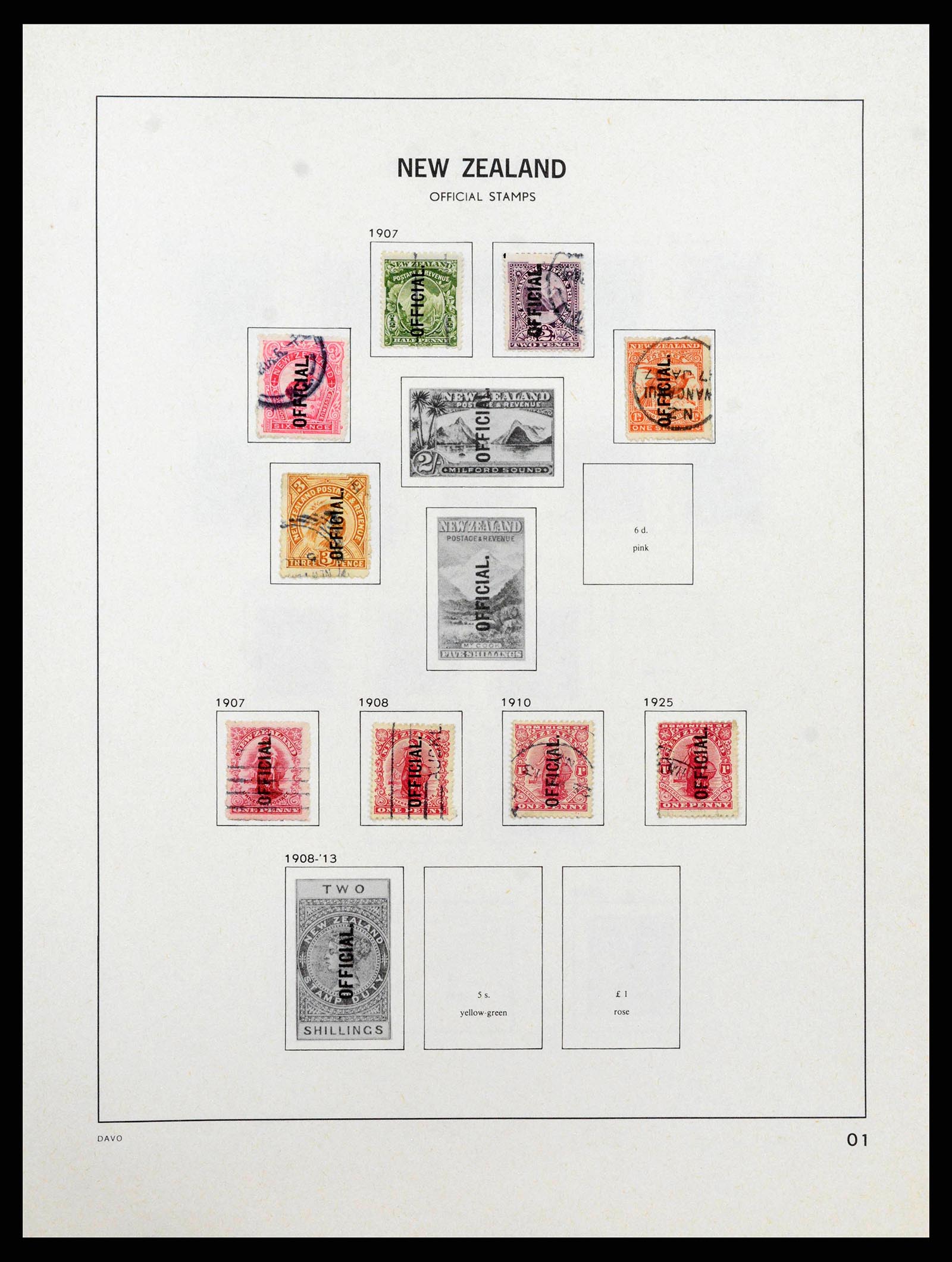 38741 0138 - Stamp collection 38741 New Zealand 1855-1990.