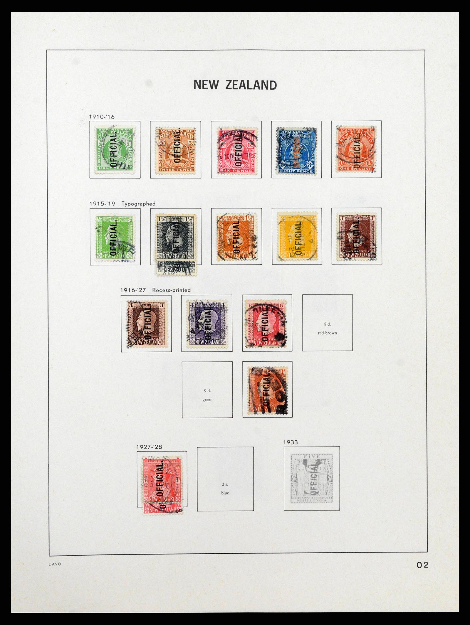 38741 0139 - Stamp collection 38741 New Zealand 1855-1990.