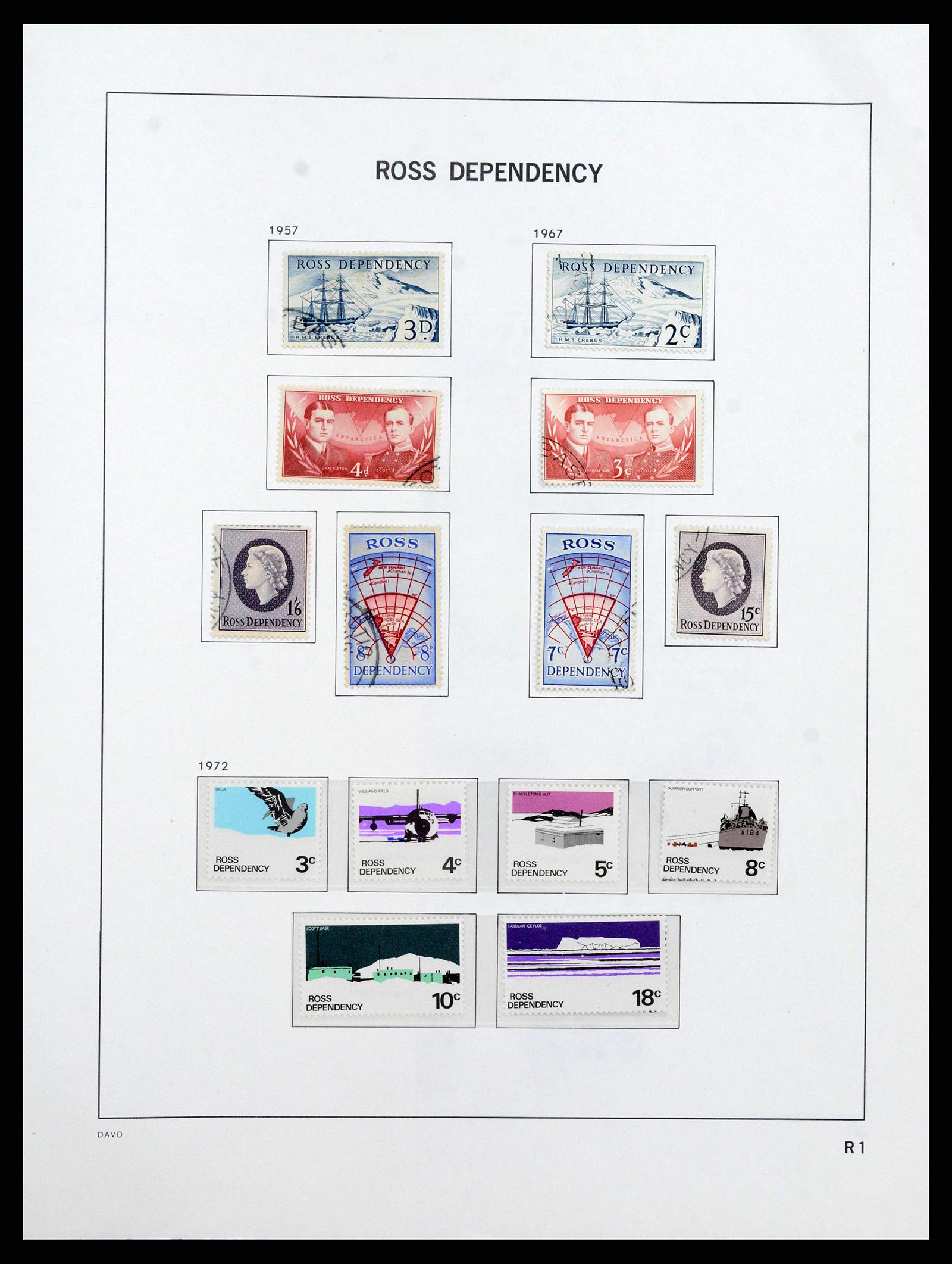 38741 0143 - Stamp collection 38741 New Zealand 1855-1990.