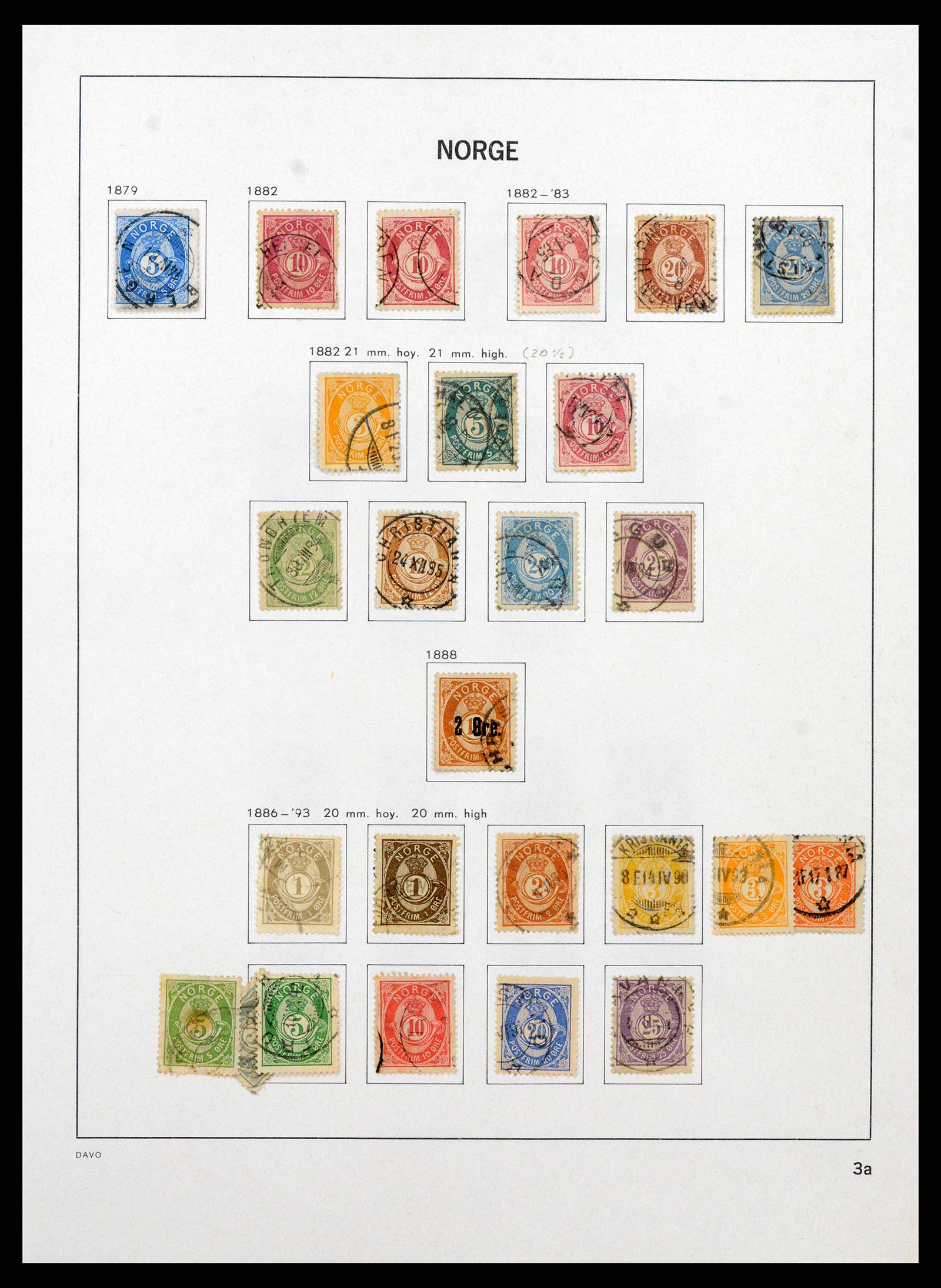 38742 0003 - Postzegelverzameling 38742 Noorwegen 1855-1985.
