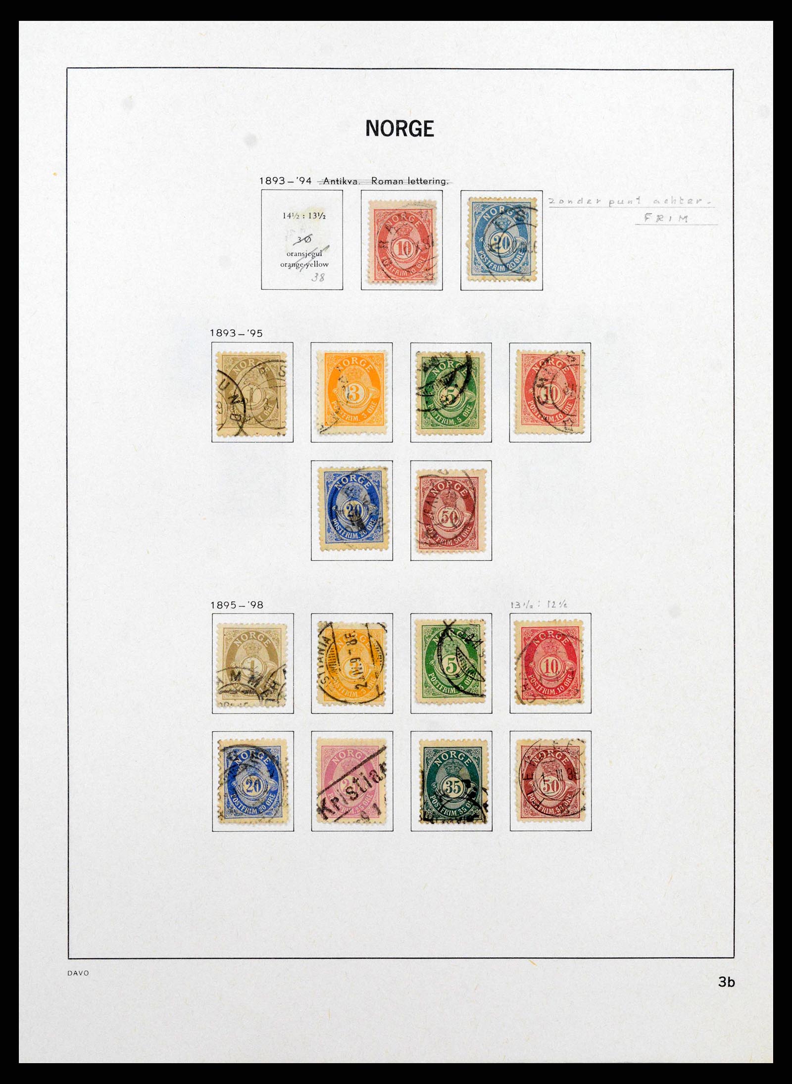 38742 0004 - Stamp collection 38742 Norway 1855-1985.