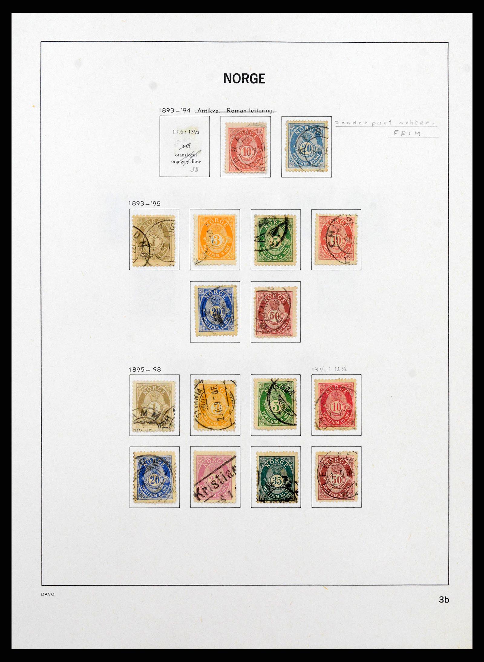 38742 0004 - Postzegelverzameling 38742 Noorwegen 1855-1985.