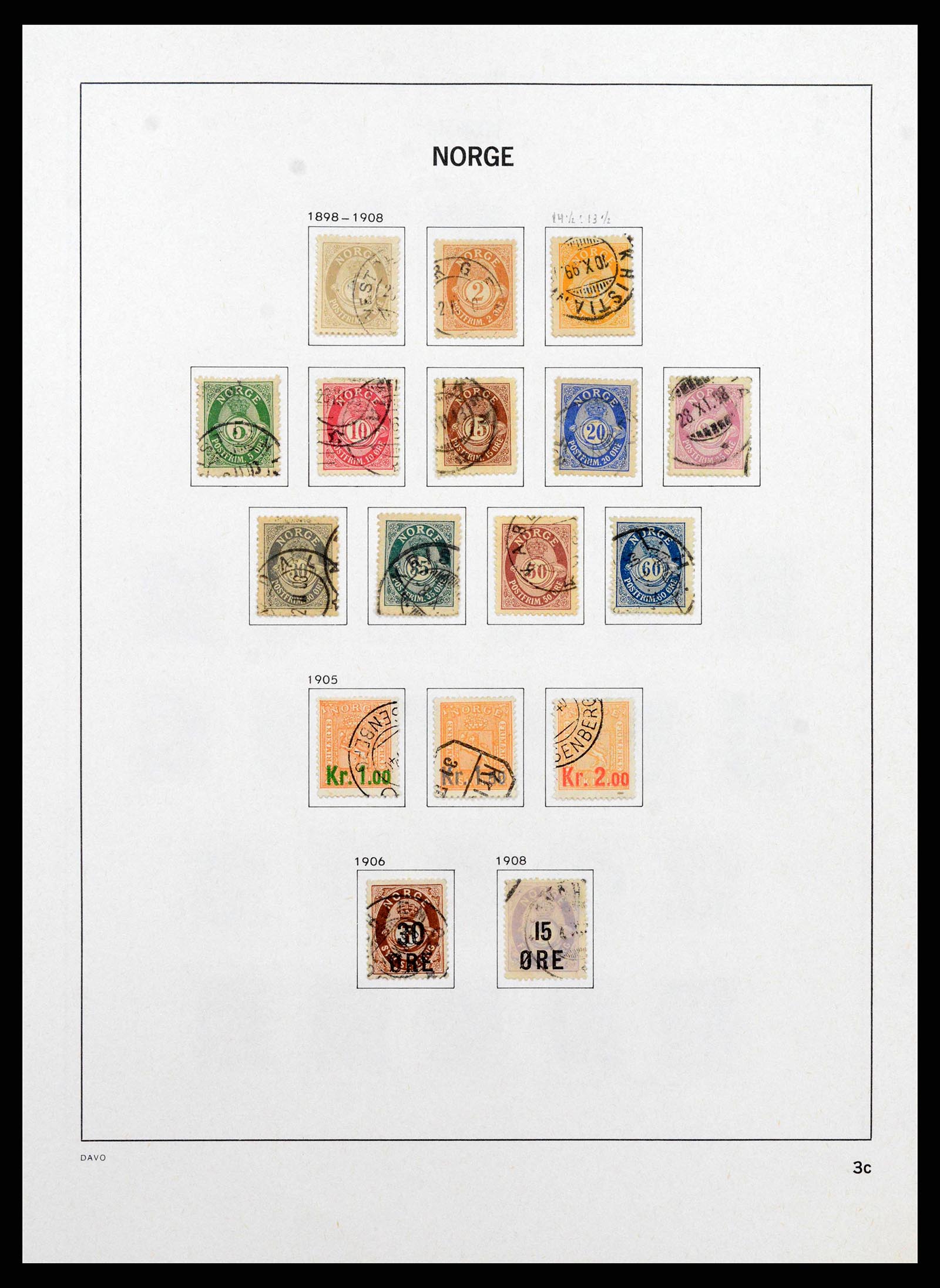 38742 0005 - Stamp collection 38742 Norway 1855-1985.