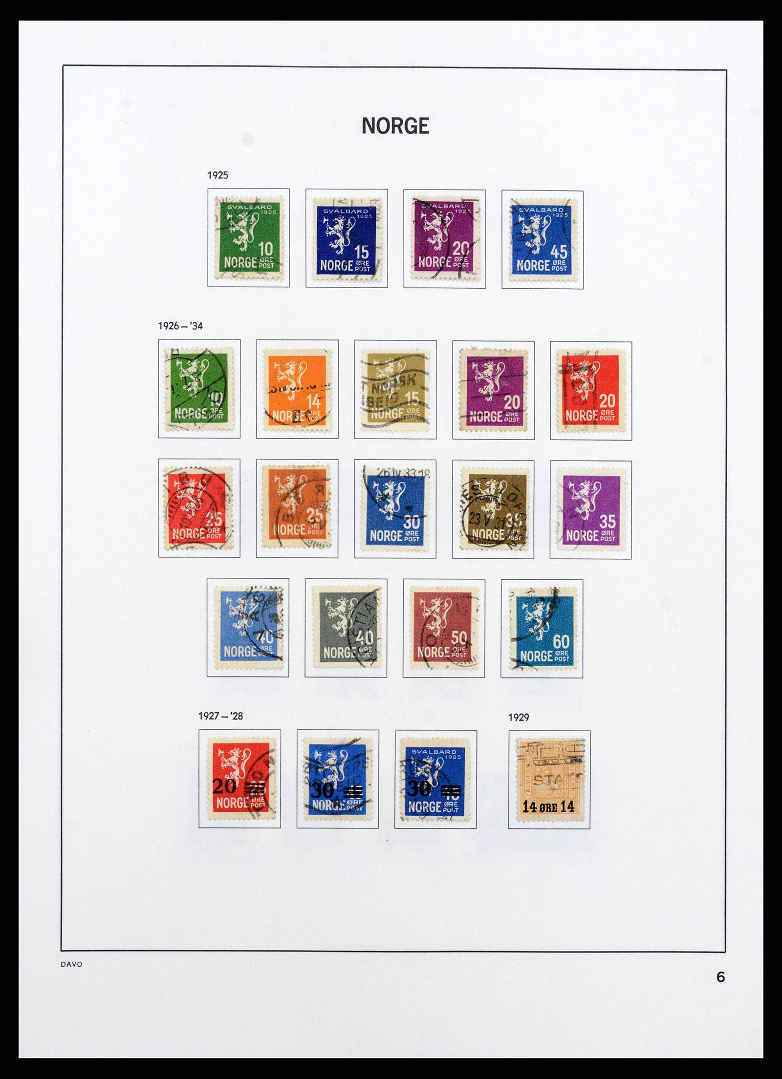 38742 0008 - Postzegelverzameling 38742 Noorwegen 1855-1985.