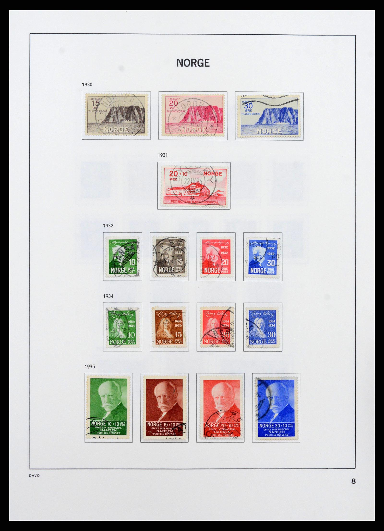 38742 0010 - Postzegelverzameling 38742 Noorwegen 1855-1985.