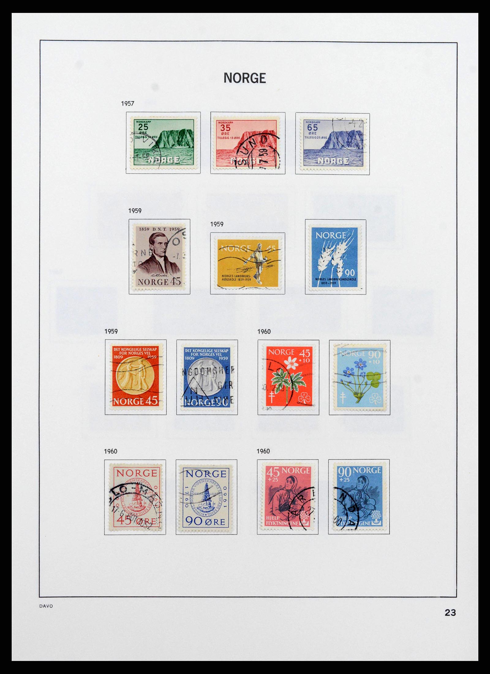 38742 0025 - Stamp collection 38742 Norway 1855-1985.