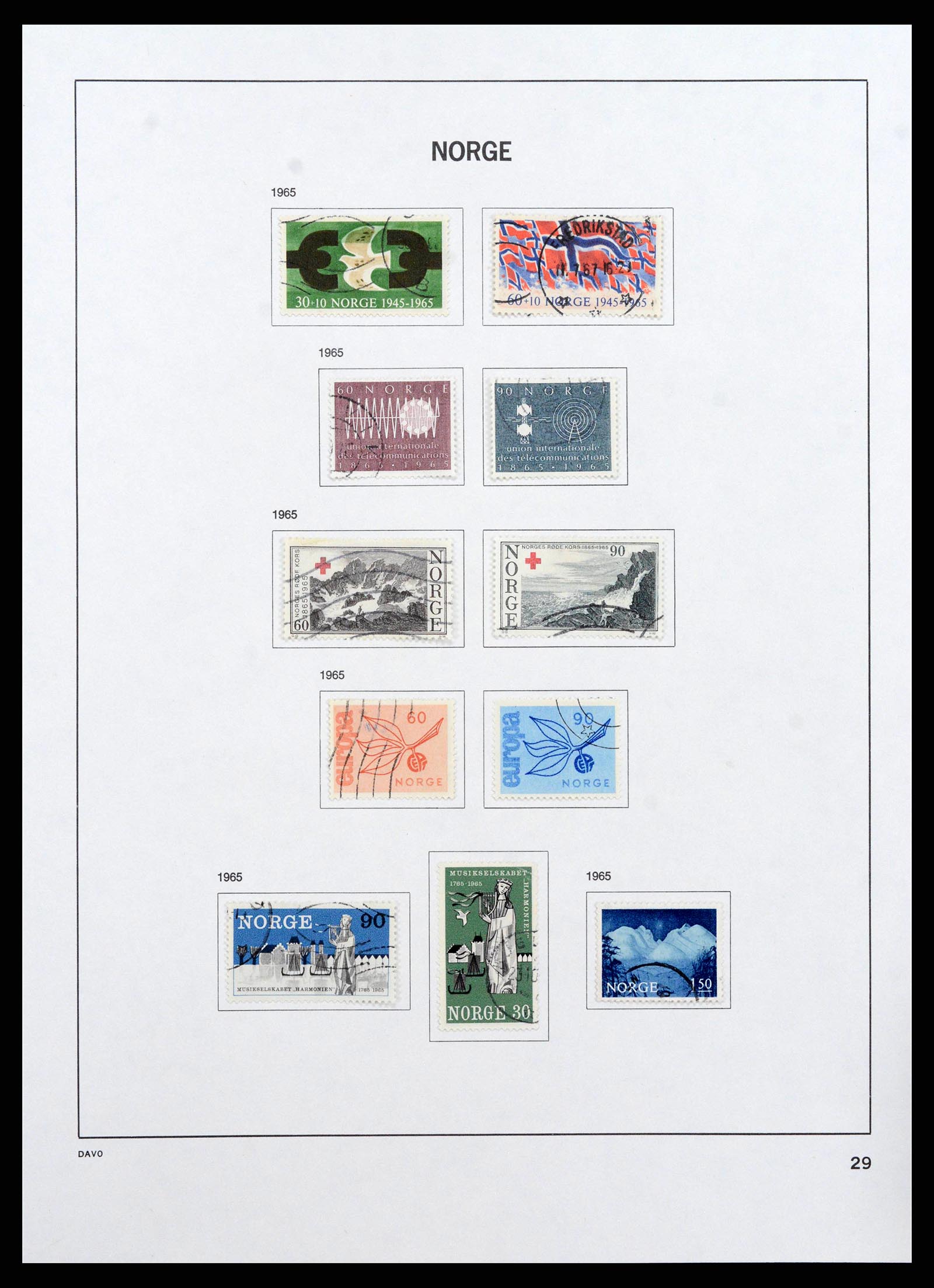 38742 0031 - Postzegelverzameling 38742 Noorwegen 1855-1985.
