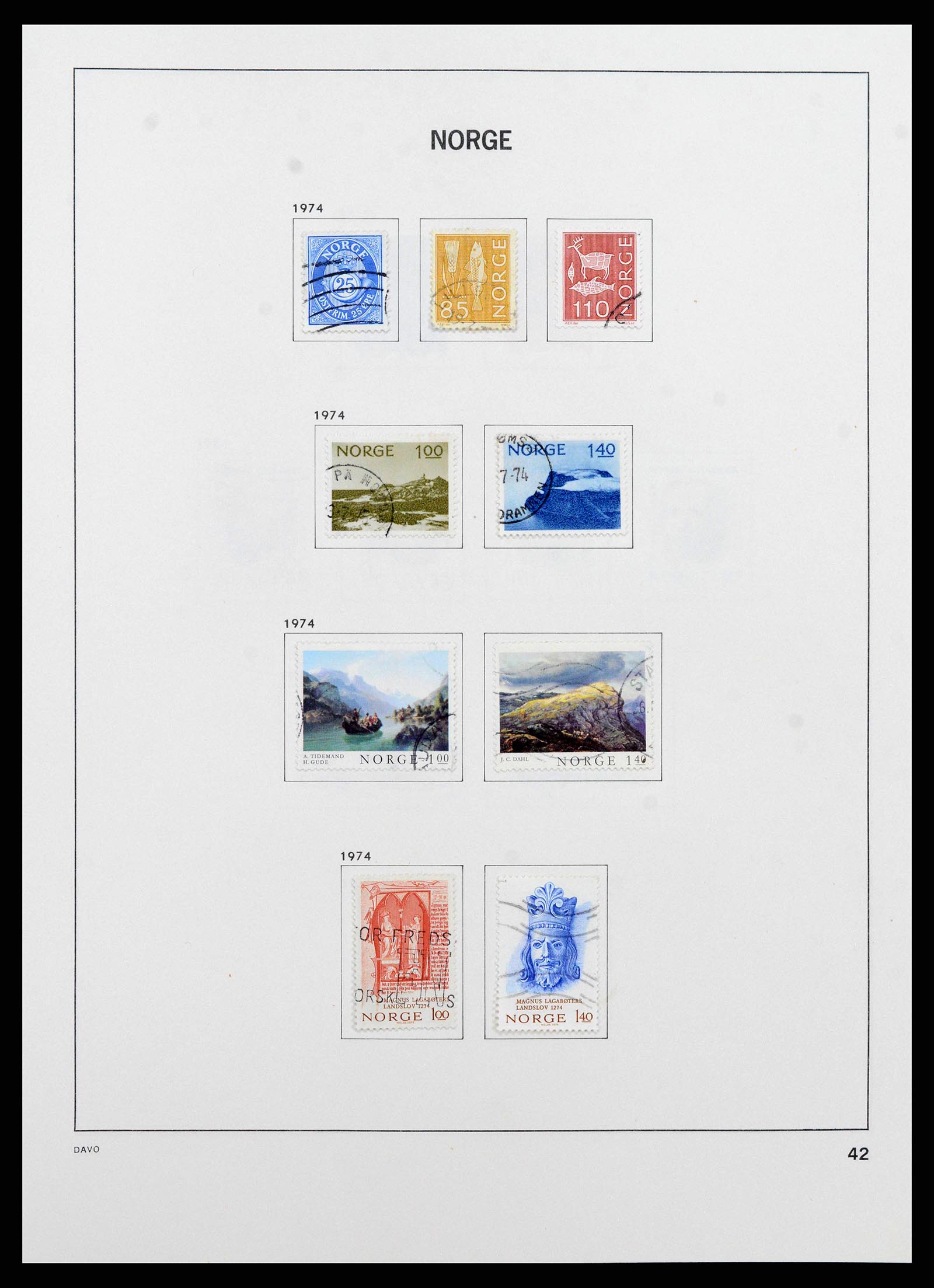 38742 0044 - Stamp collection 38742 Norway 1855-1985.
