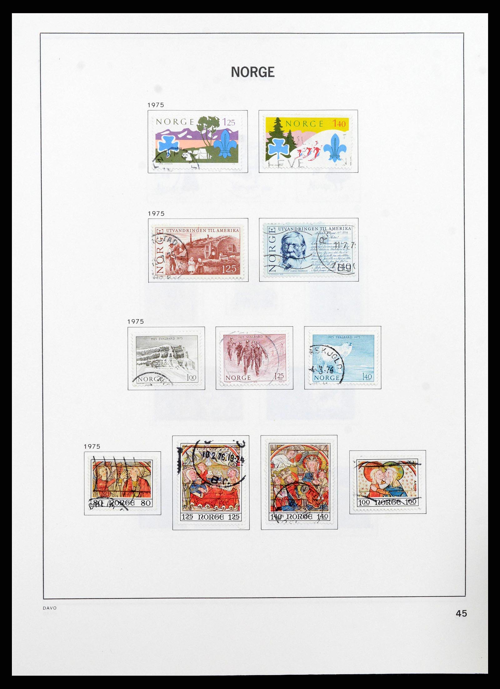 38742 0047 - Stamp collection 38742 Norway 1855-1985.