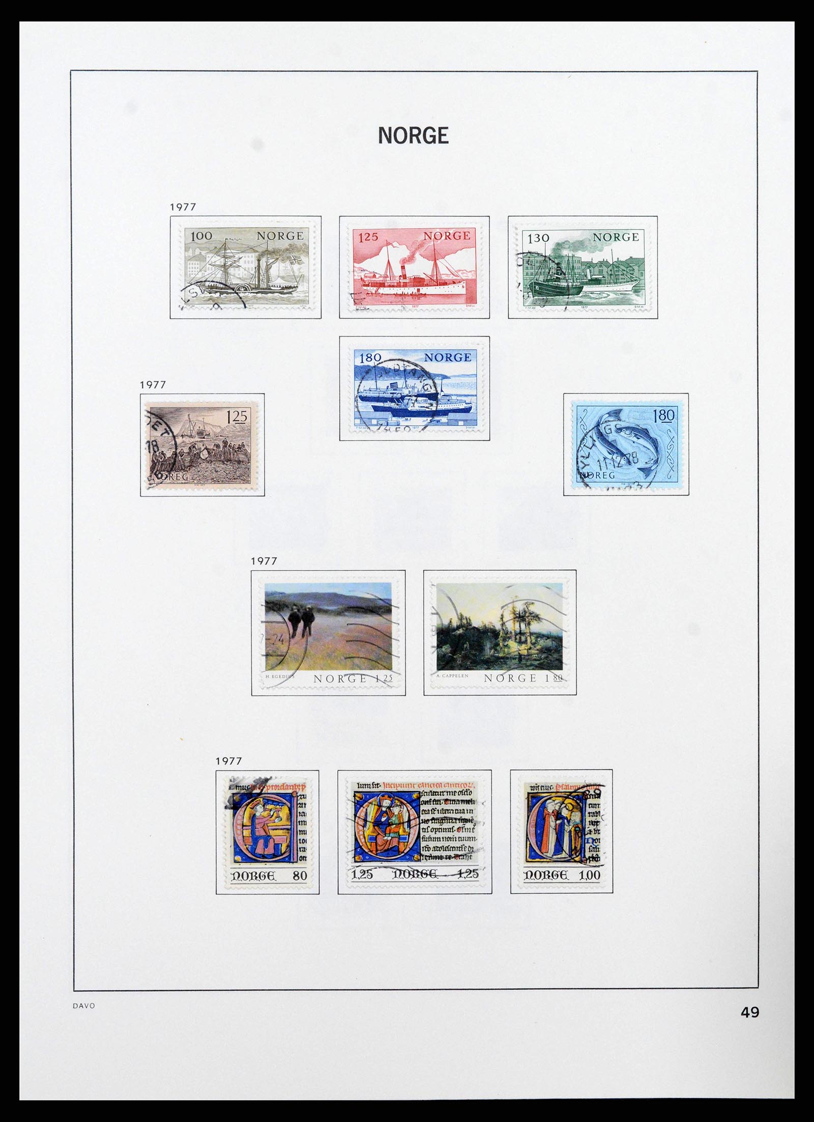 38742 0051 - Stamp collection 38742 Norway 1855-1985.