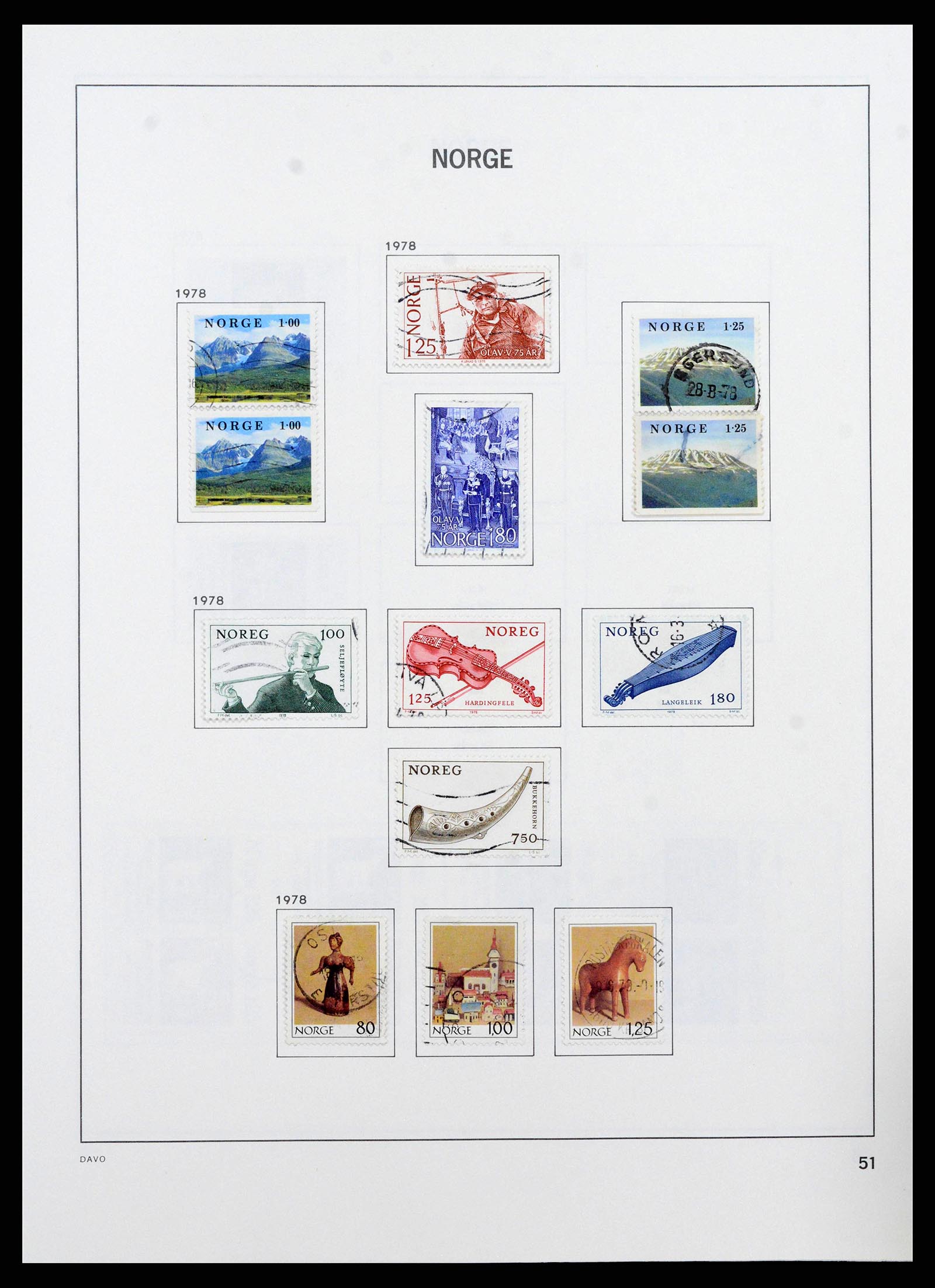 38742 0053 - Stamp collection 38742 Norway 1855-1985.