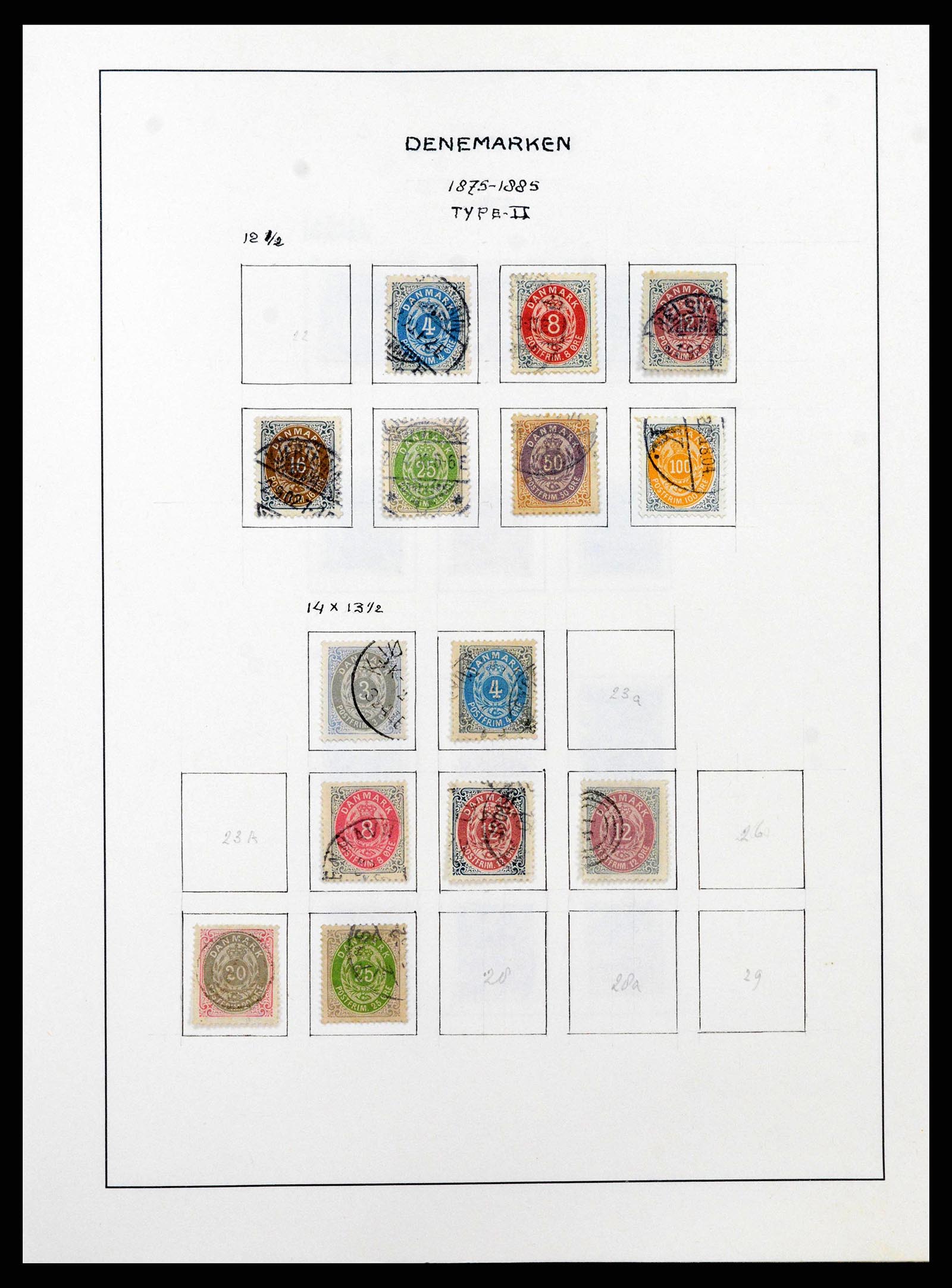 38743 0004 - Postzegelverzameling 38743 Denemarken 1851-1989.
