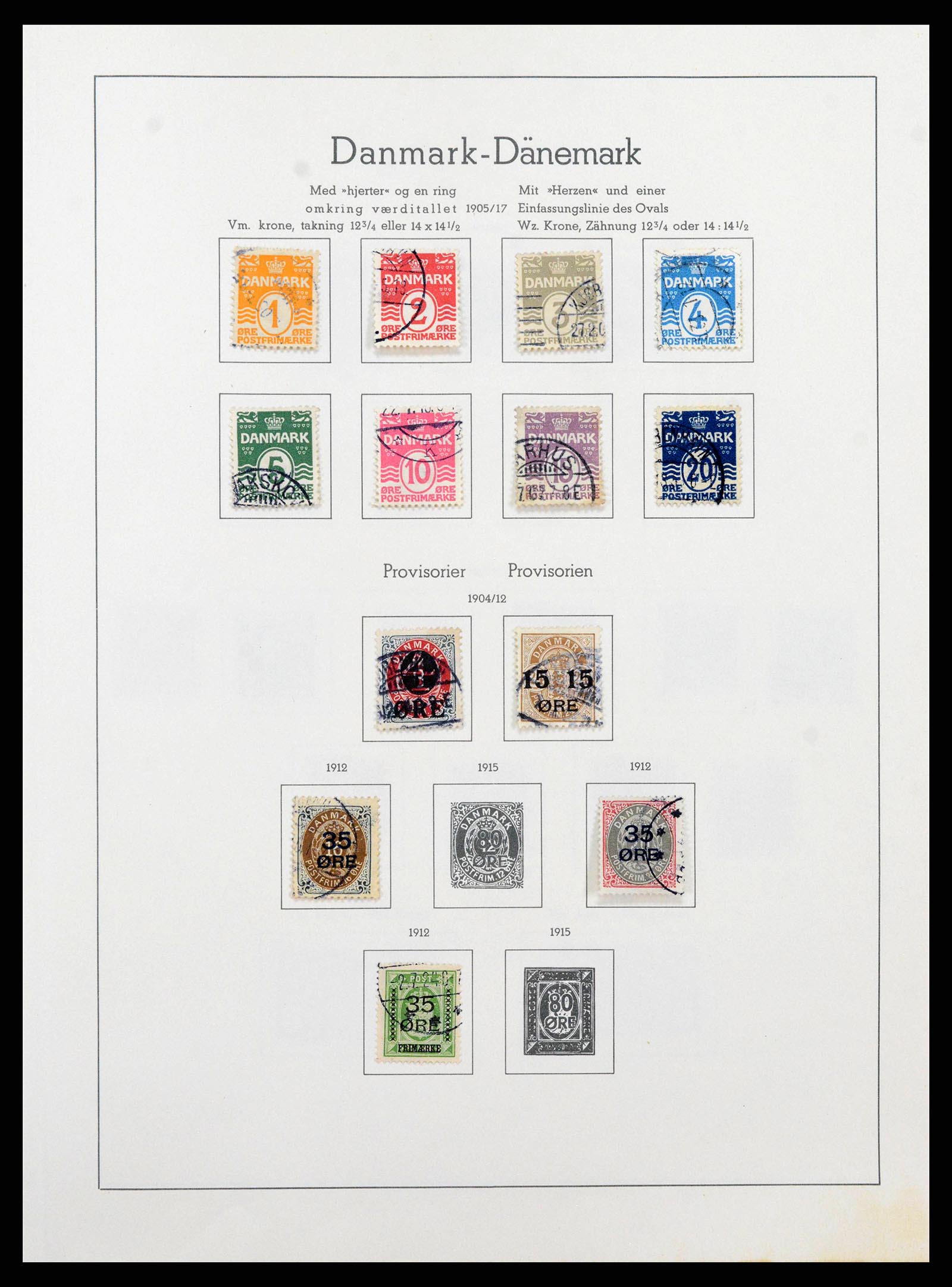 38743 0006 - Postzegelverzameling 38743 Denemarken 1851-1989.