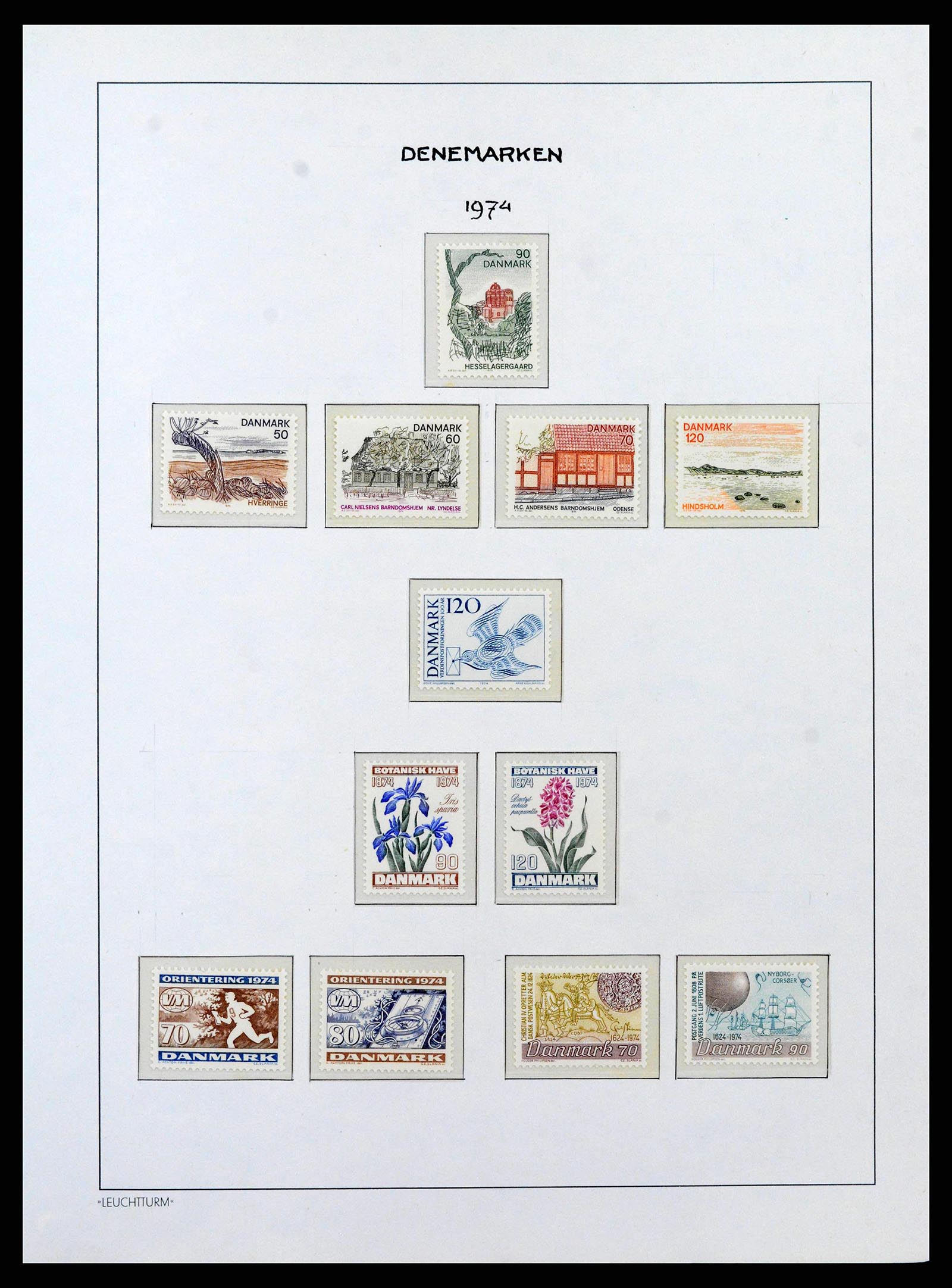 38743 0049 - Postzegelverzameling 38743 Denemarken 1851-1989.