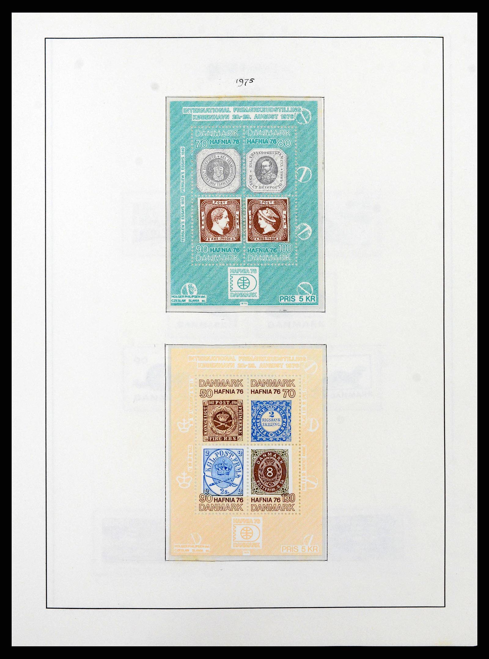 38743 0051 - Postzegelverzameling 38743 Denemarken 1851-1989.