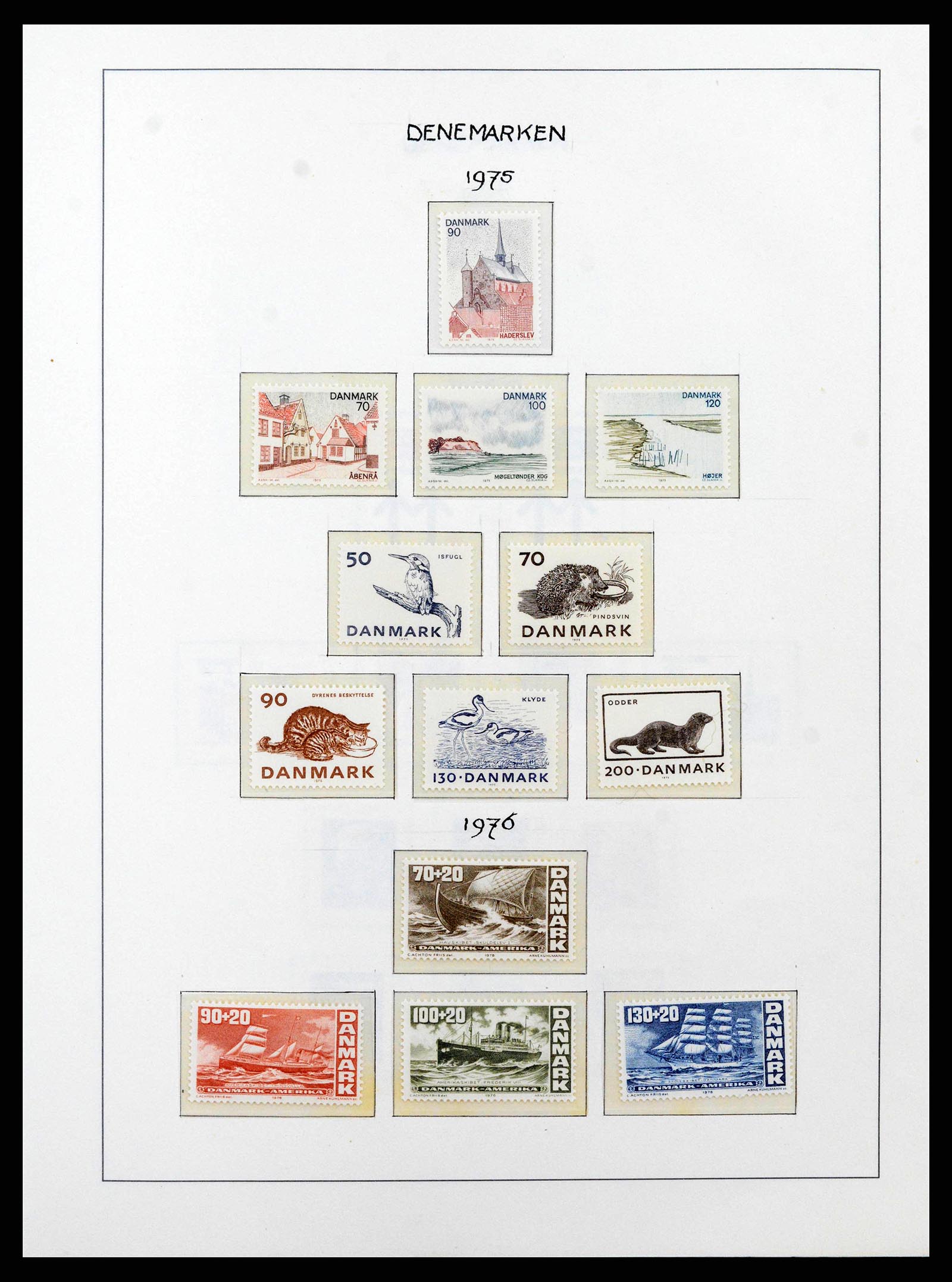38743 0052 - Postzegelverzameling 38743 Denemarken 1851-1989.