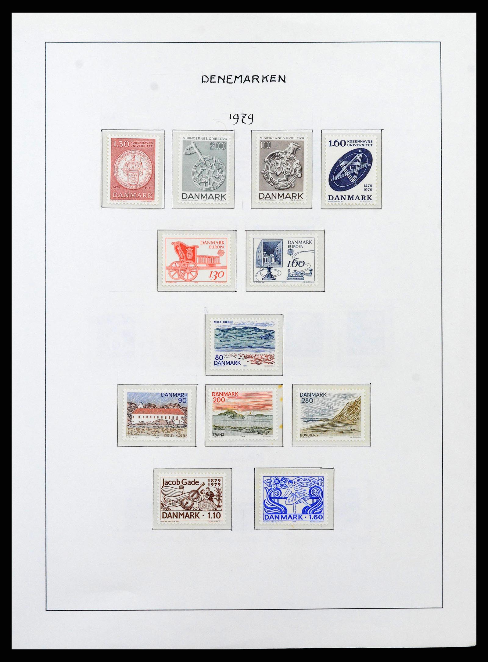 38743 0059 - Postzegelverzameling 38743 Denemarken 1851-1989.