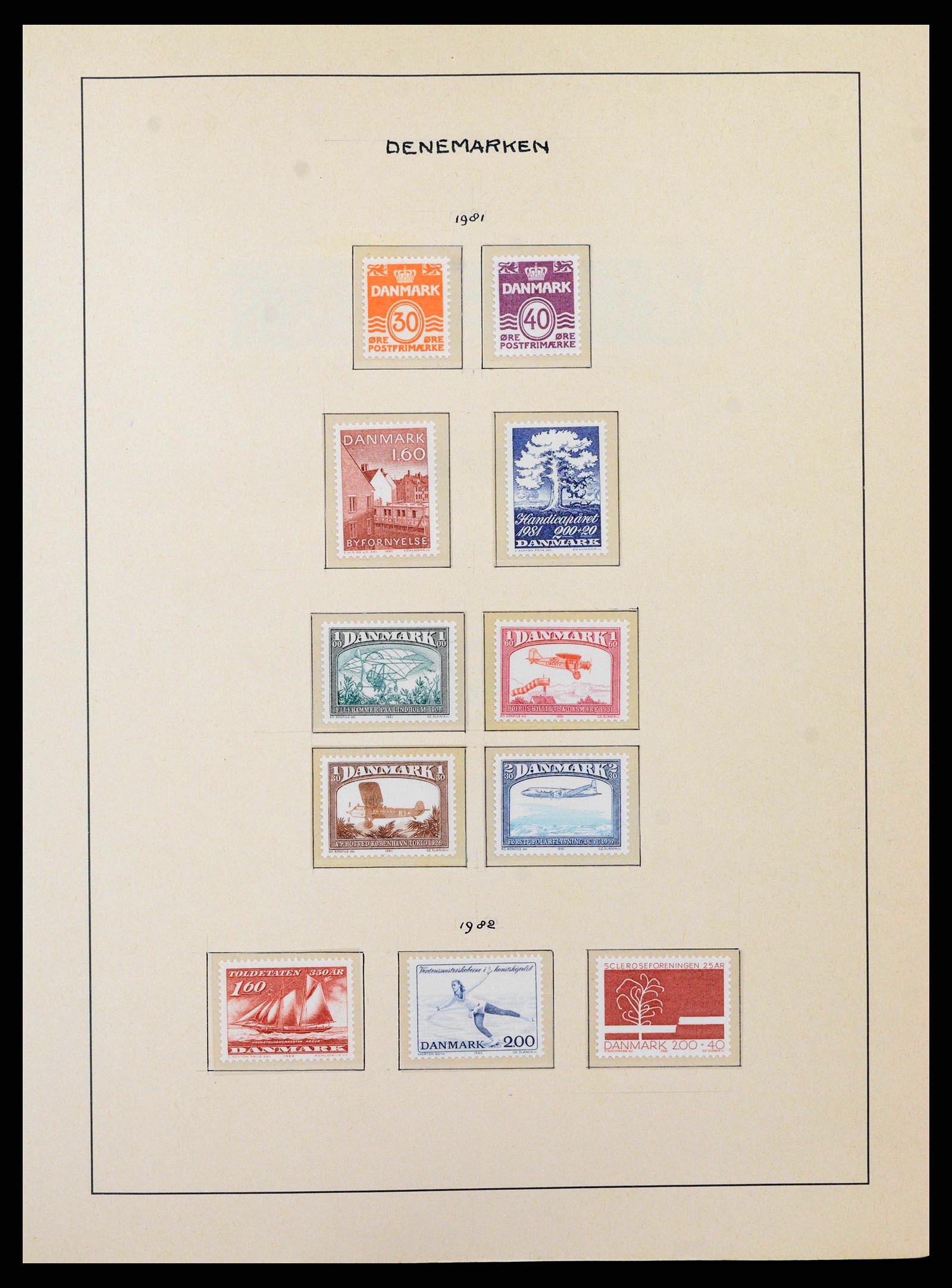 38743 0063 - Postzegelverzameling 38743 Denemarken 1851-1989.