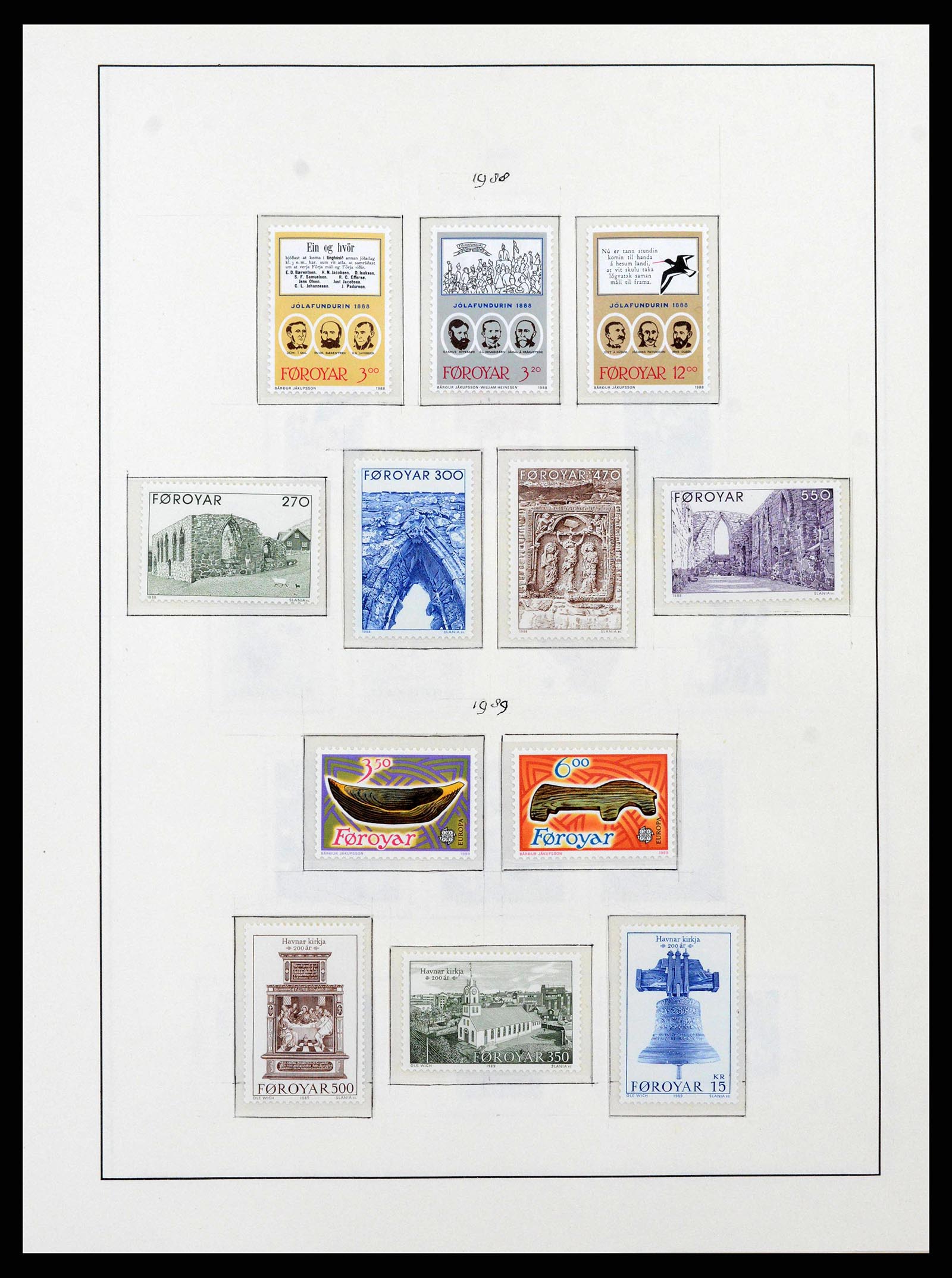 38743 0081 - Postzegelverzameling 38743 Denemarken 1851-1989.