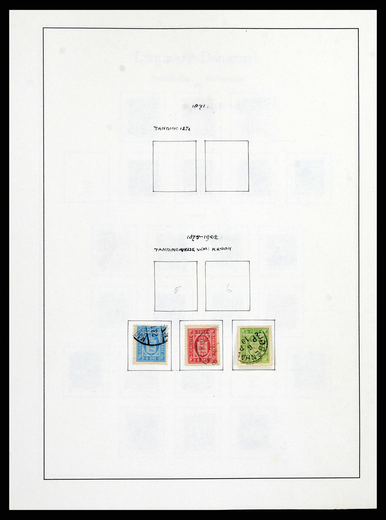 38743 0086 - Postzegelverzameling 38743 Denemarken 1851-1989.