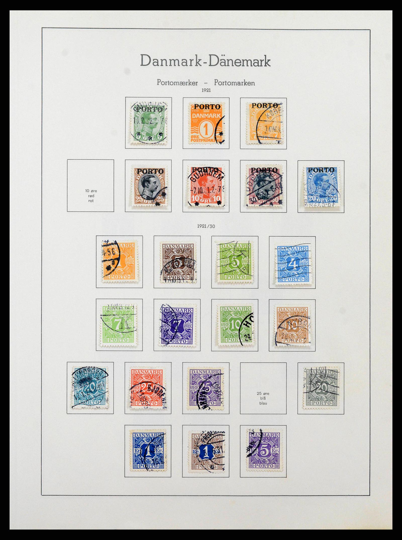 38743 0087 - Postzegelverzameling 38743 Denemarken 1851-1989.