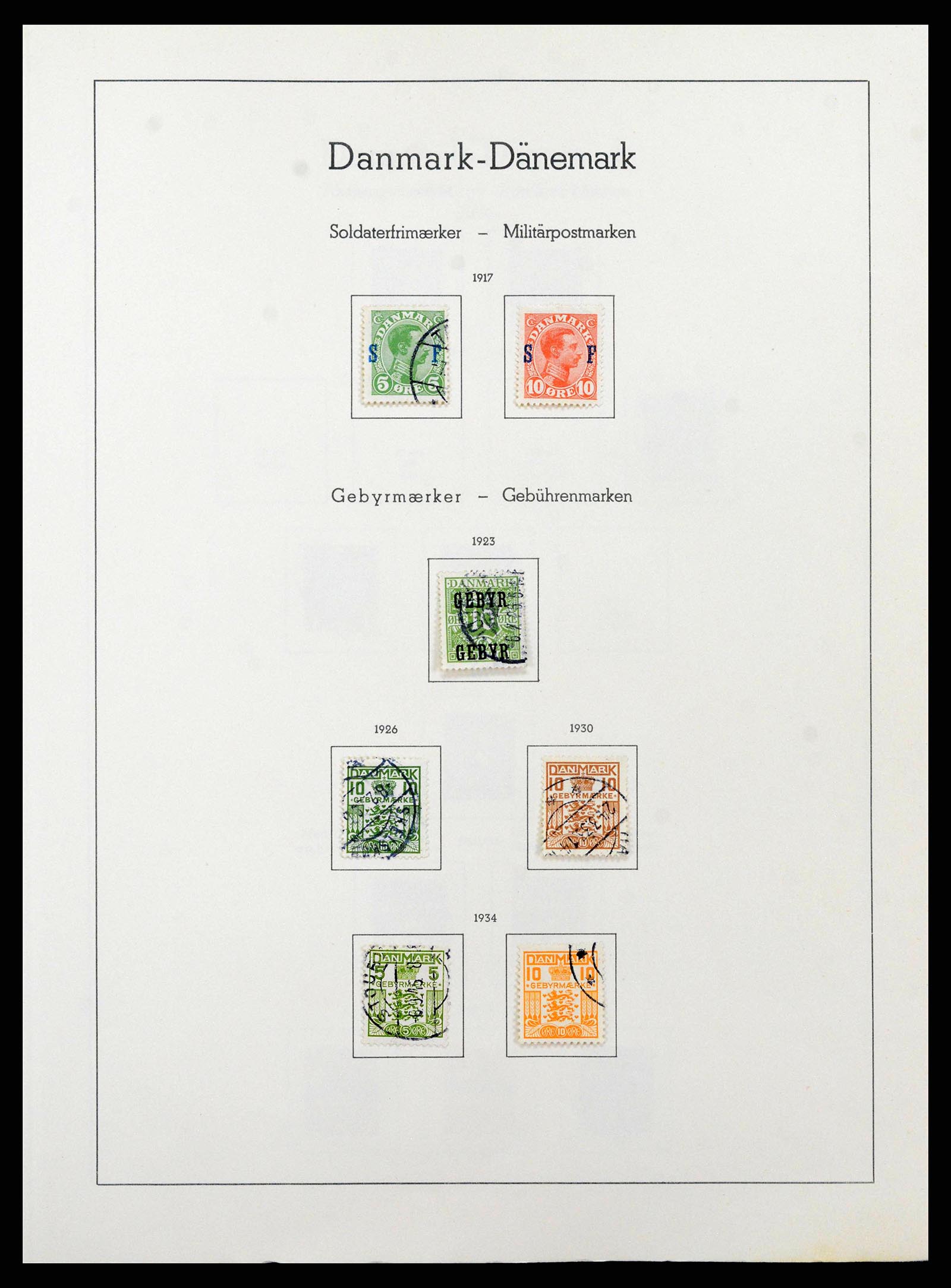 38743 0089 - Postzegelverzameling 38743 Denemarken 1851-1989.