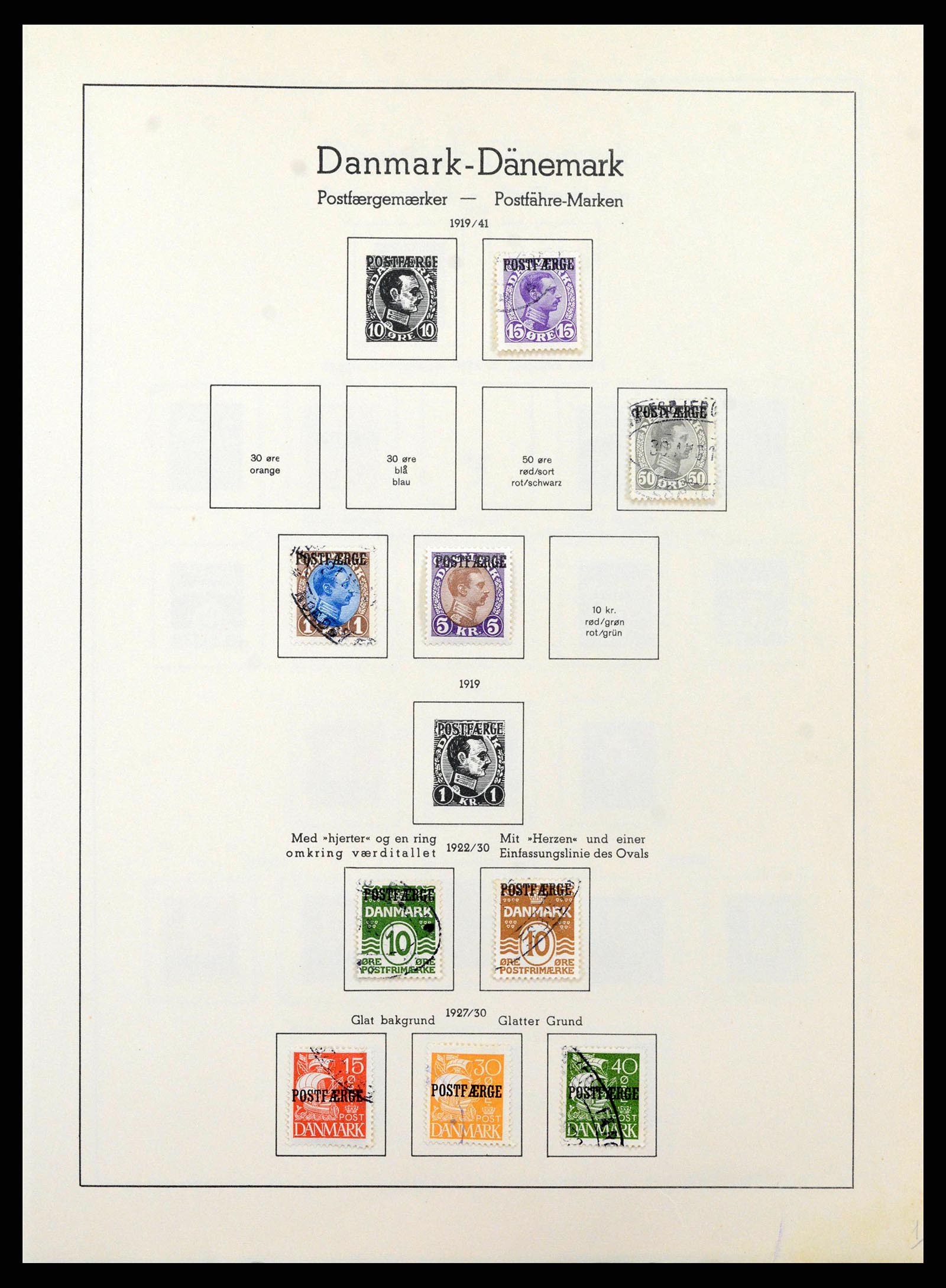 38743 0090 - Postzegelverzameling 38743 Denemarken 1851-1989.