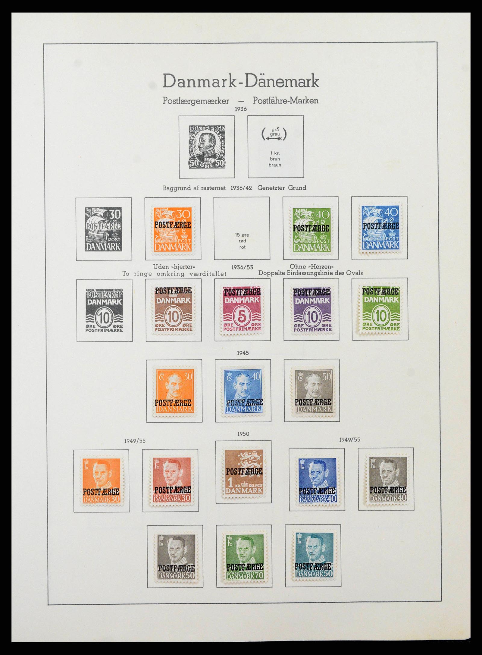 38743 0091 - Postzegelverzameling 38743 Denemarken 1851-1989.