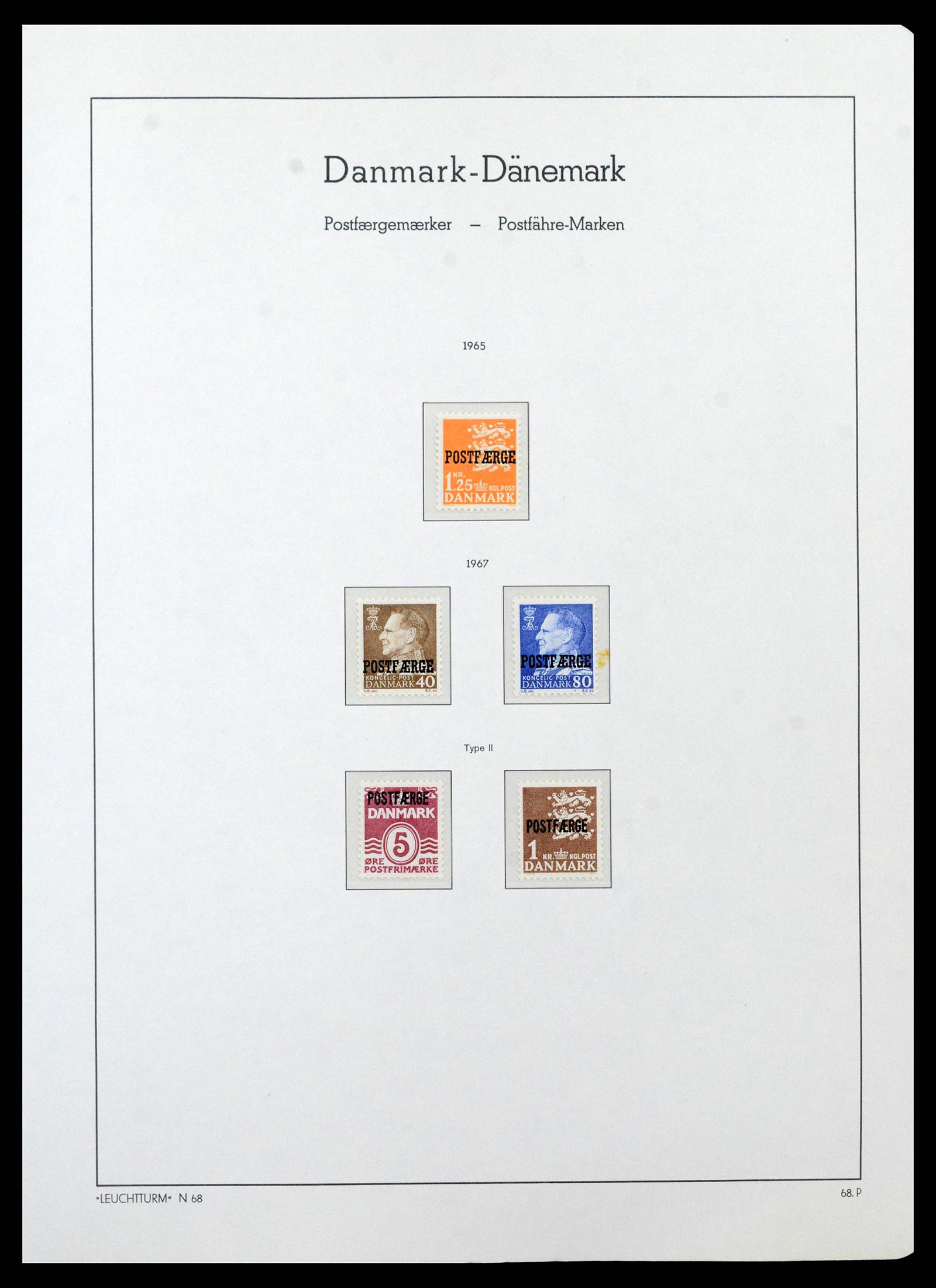 38743 0093 - Postzegelverzameling 38743 Denemarken 1851-1989.